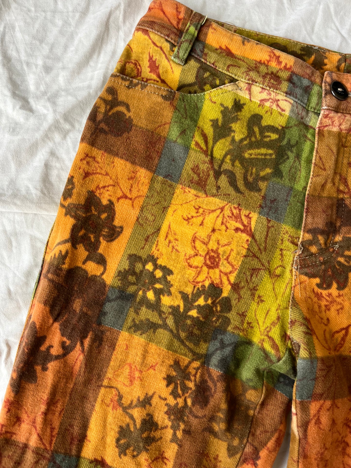 Patchwork Floral Pants UK 6