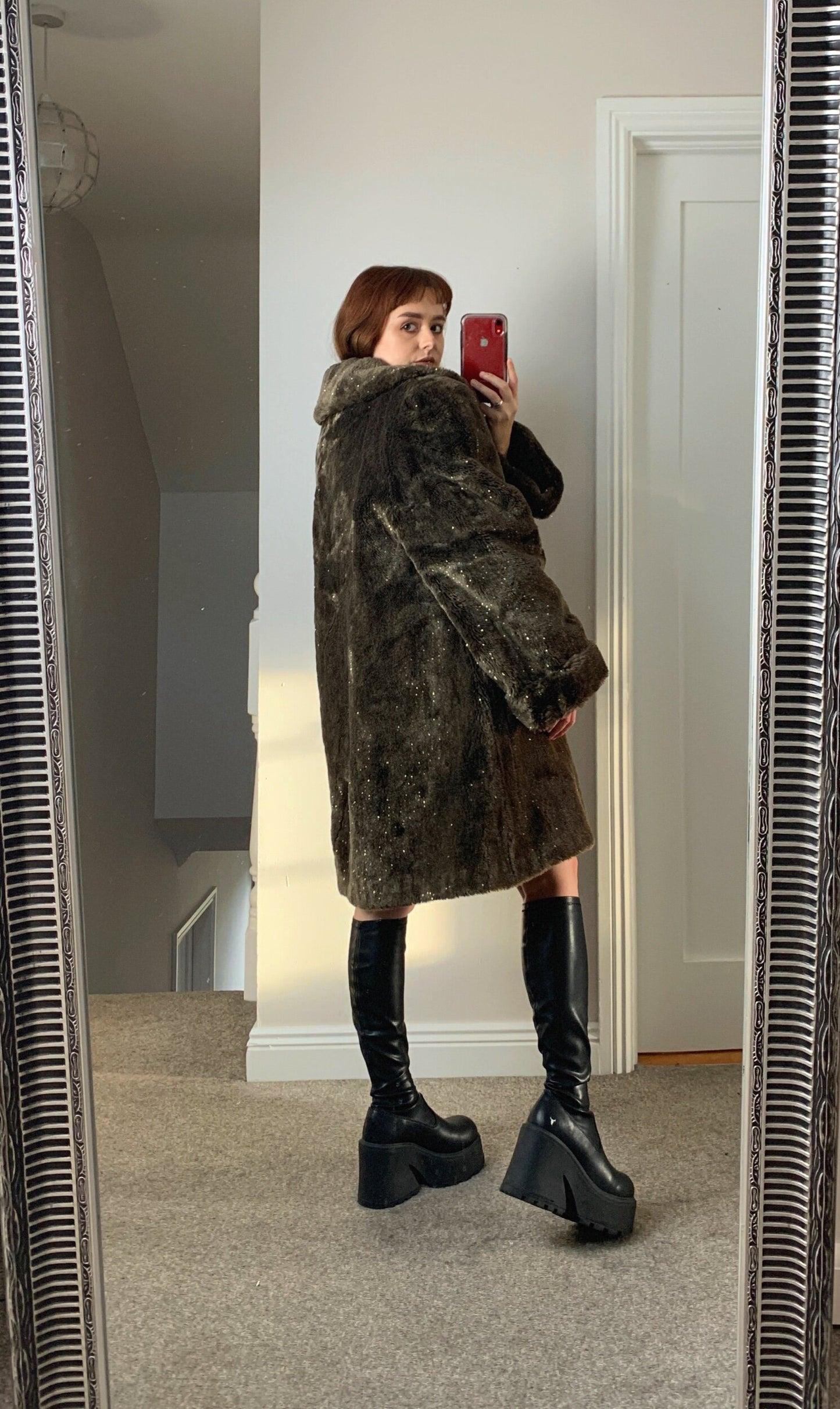 Melody 90s Faux Fur Coat UK 14-18