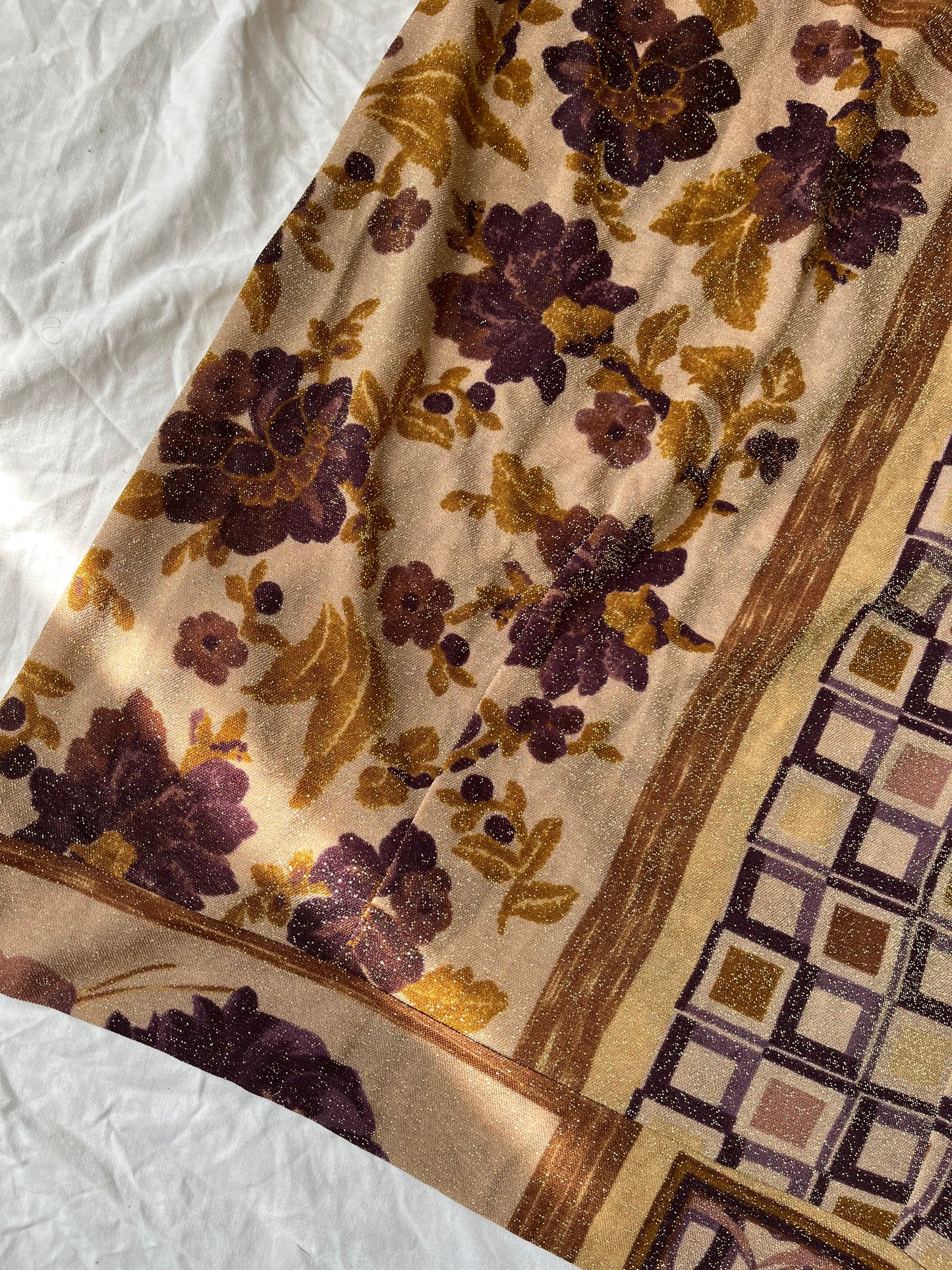 Glittery Floral Skirt UK 12-16