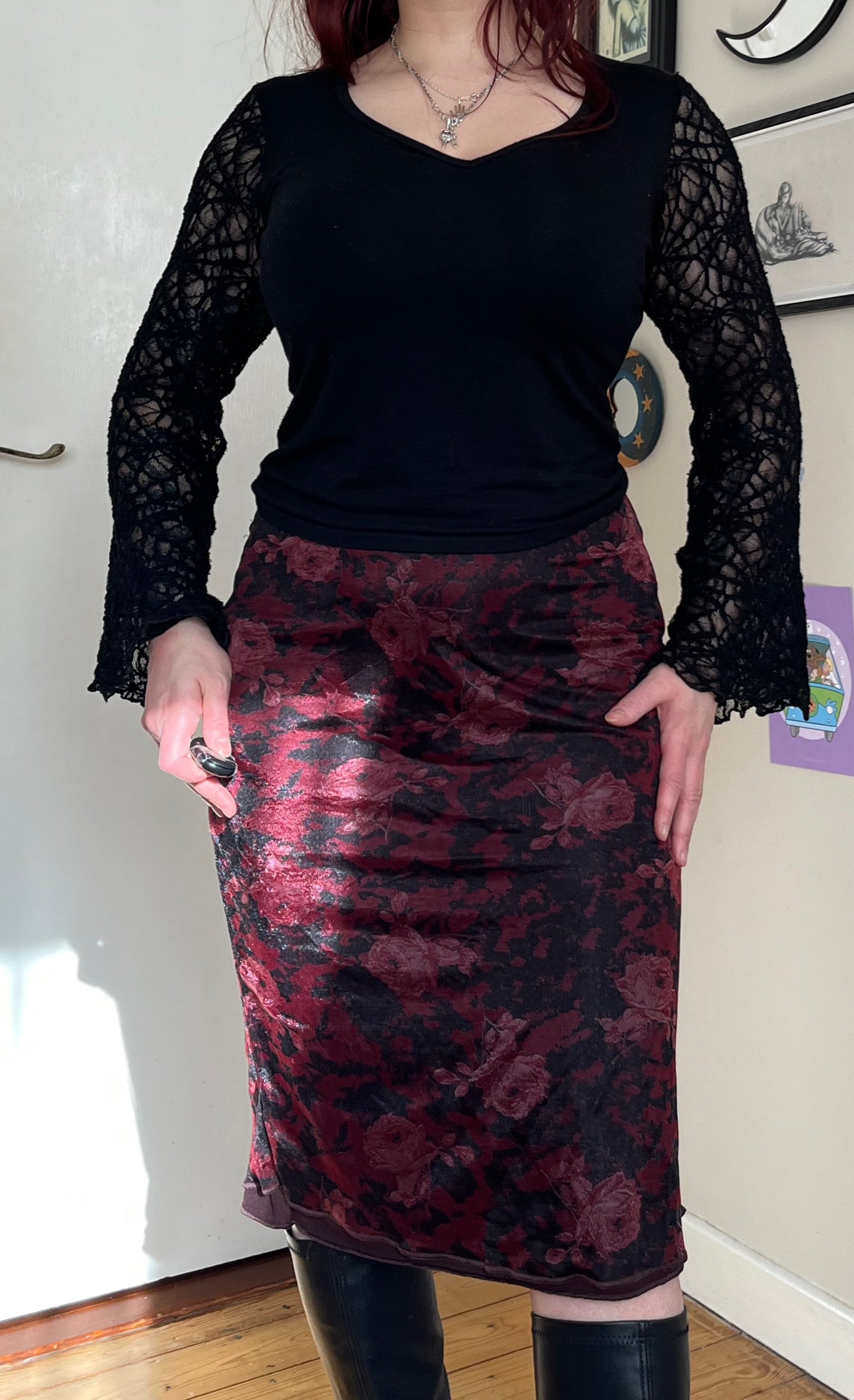 Floral Mesh Skirt UK 10-14