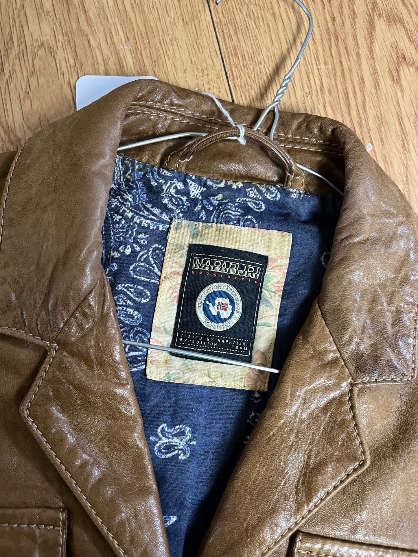 Brown Leather Jacket UK 8-10