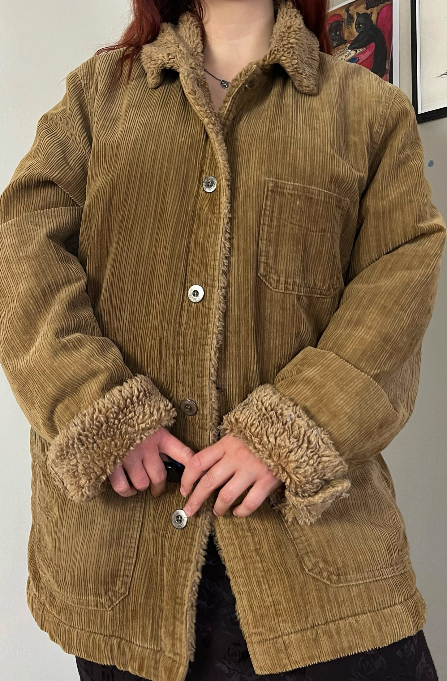 Amelia 90s Corduroy Coat UK 18/20