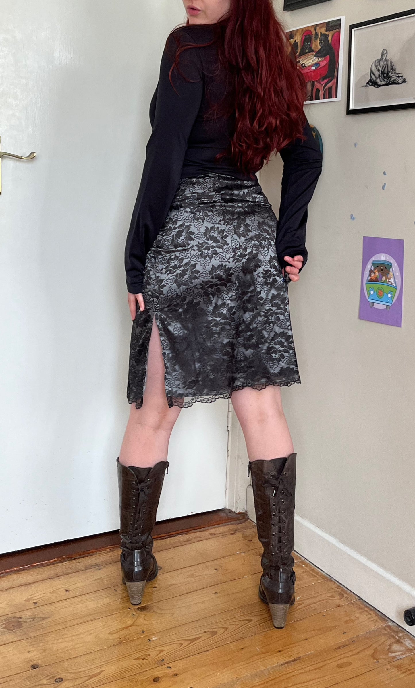 Lace Pencil Skirt UK 12