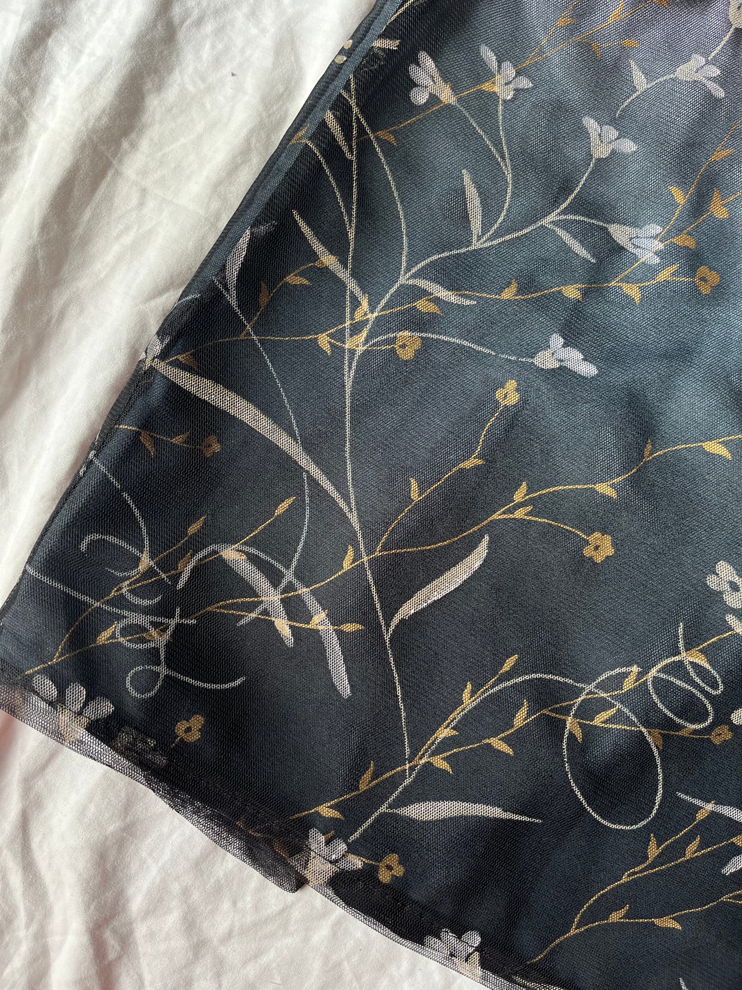 Two Toned Floral Skirt UK 12