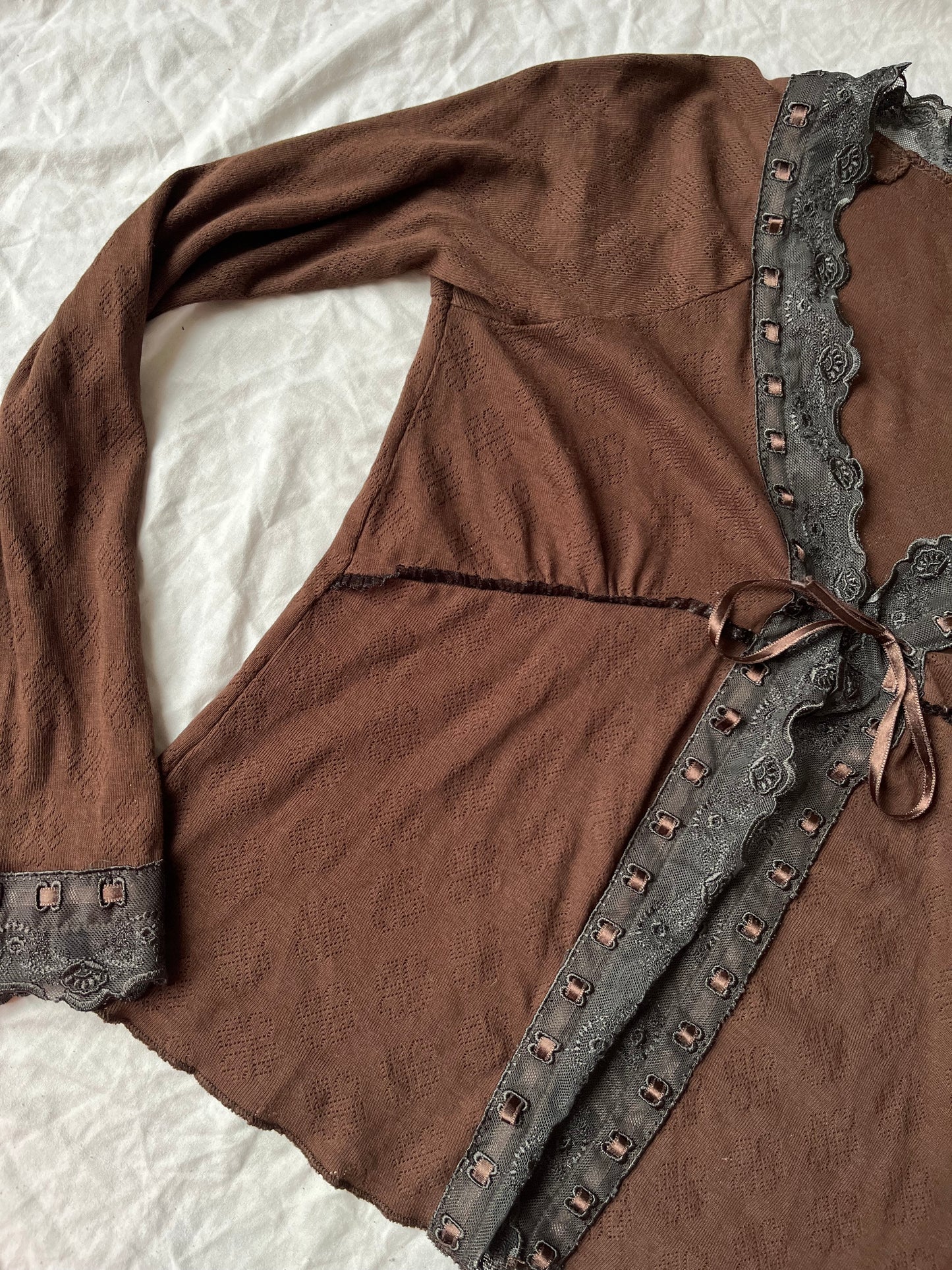 Babydoll Tie-Front Top UK 10