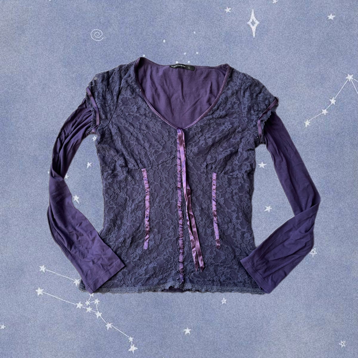 Purple Lace Top - UK 10-12