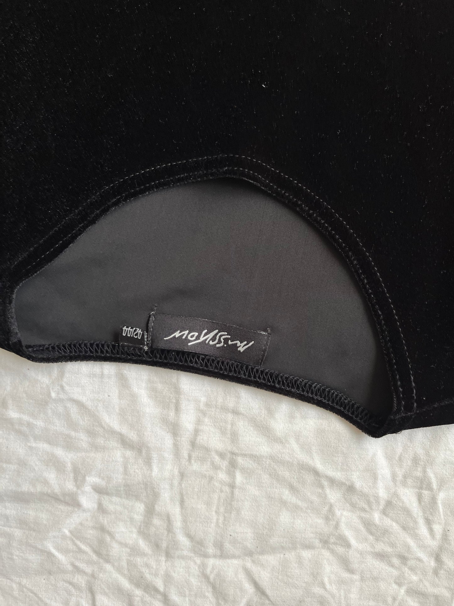 Black Velvet Dress UK 12