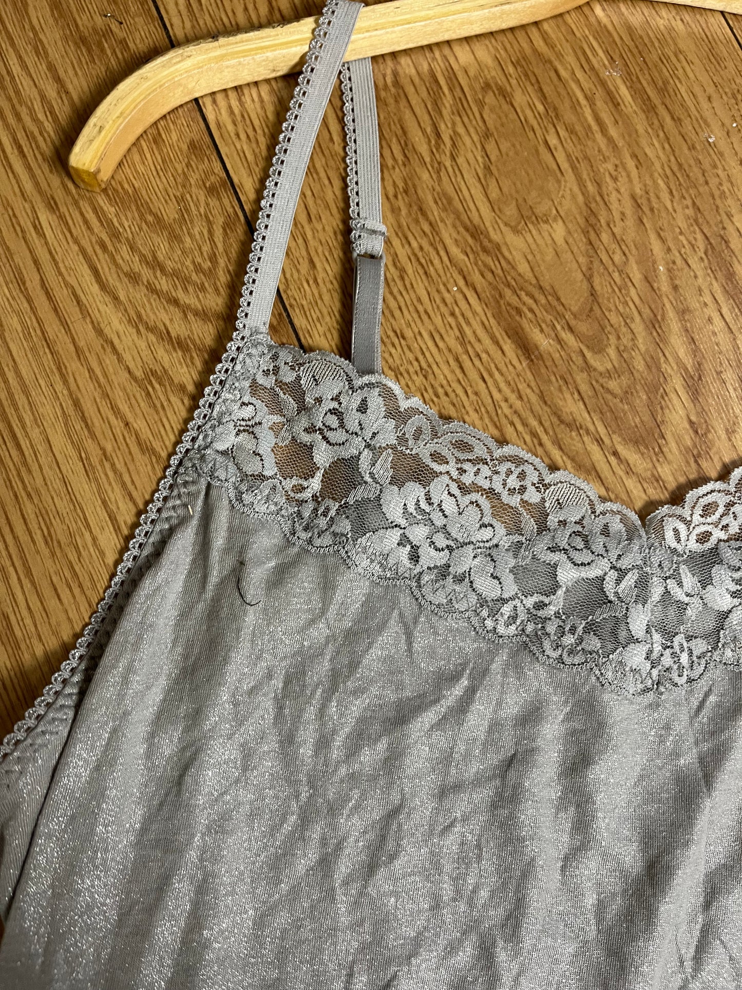 Silver Cami Top UK 10-12