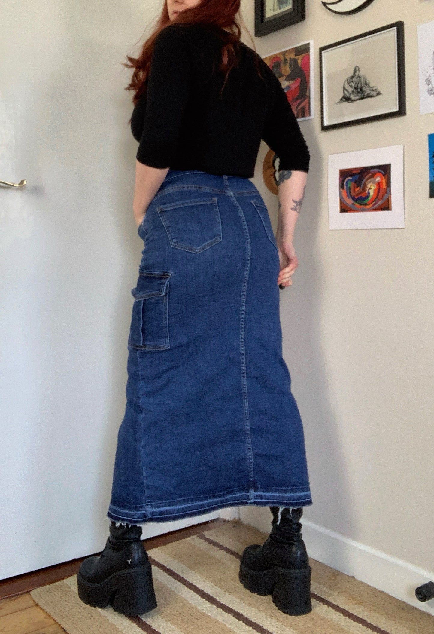 Eliza 90s Denim Skirt UK 6-10