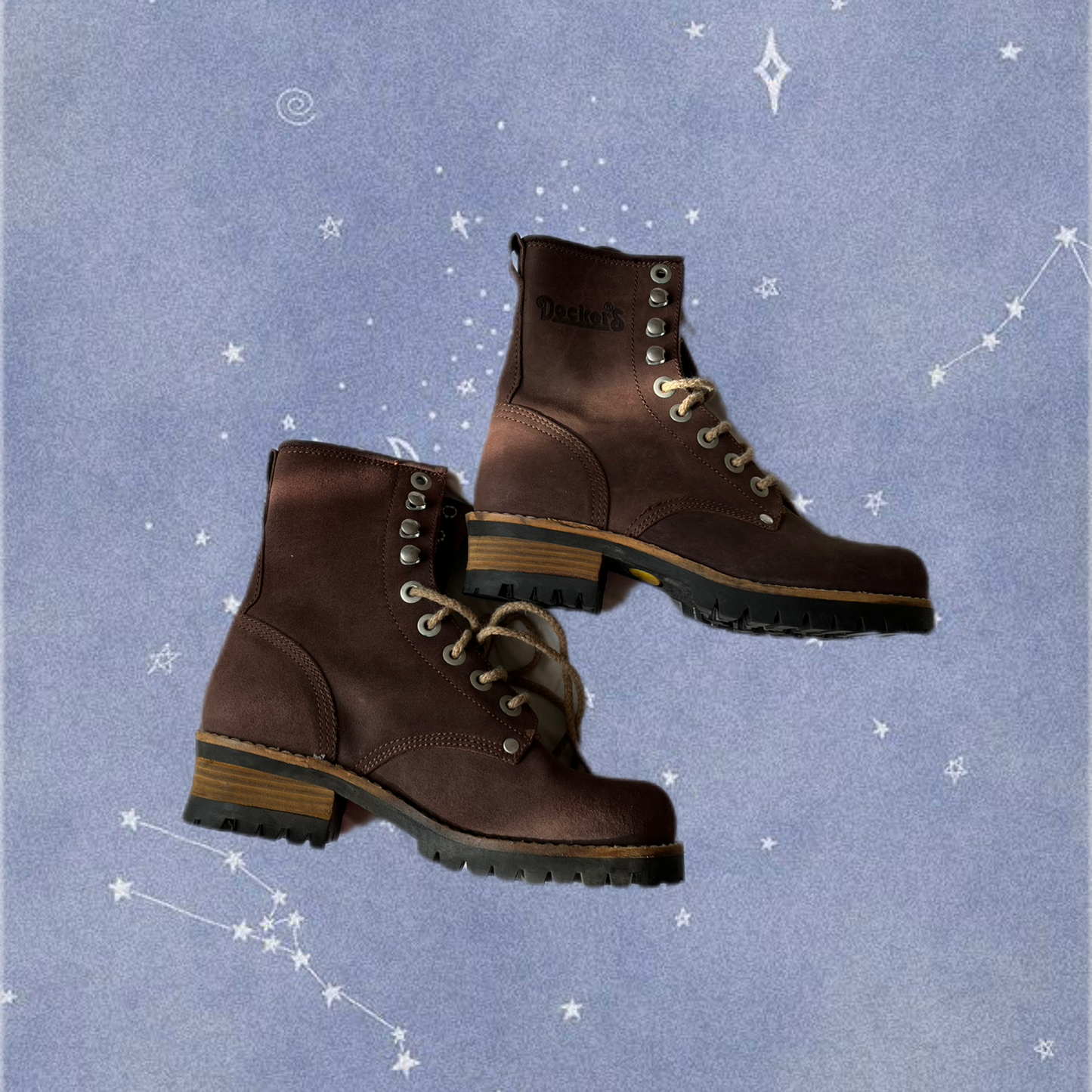 1990s Brown Dockers Boots UK 4/EU 37