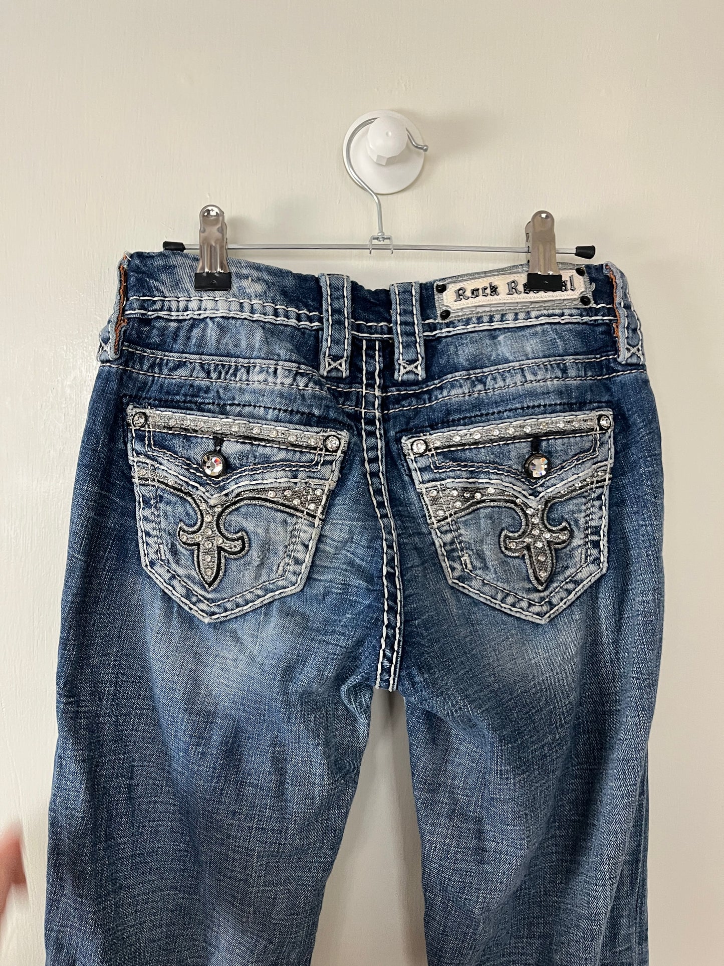 Y2K Rock Revival Jeans UK 6-8