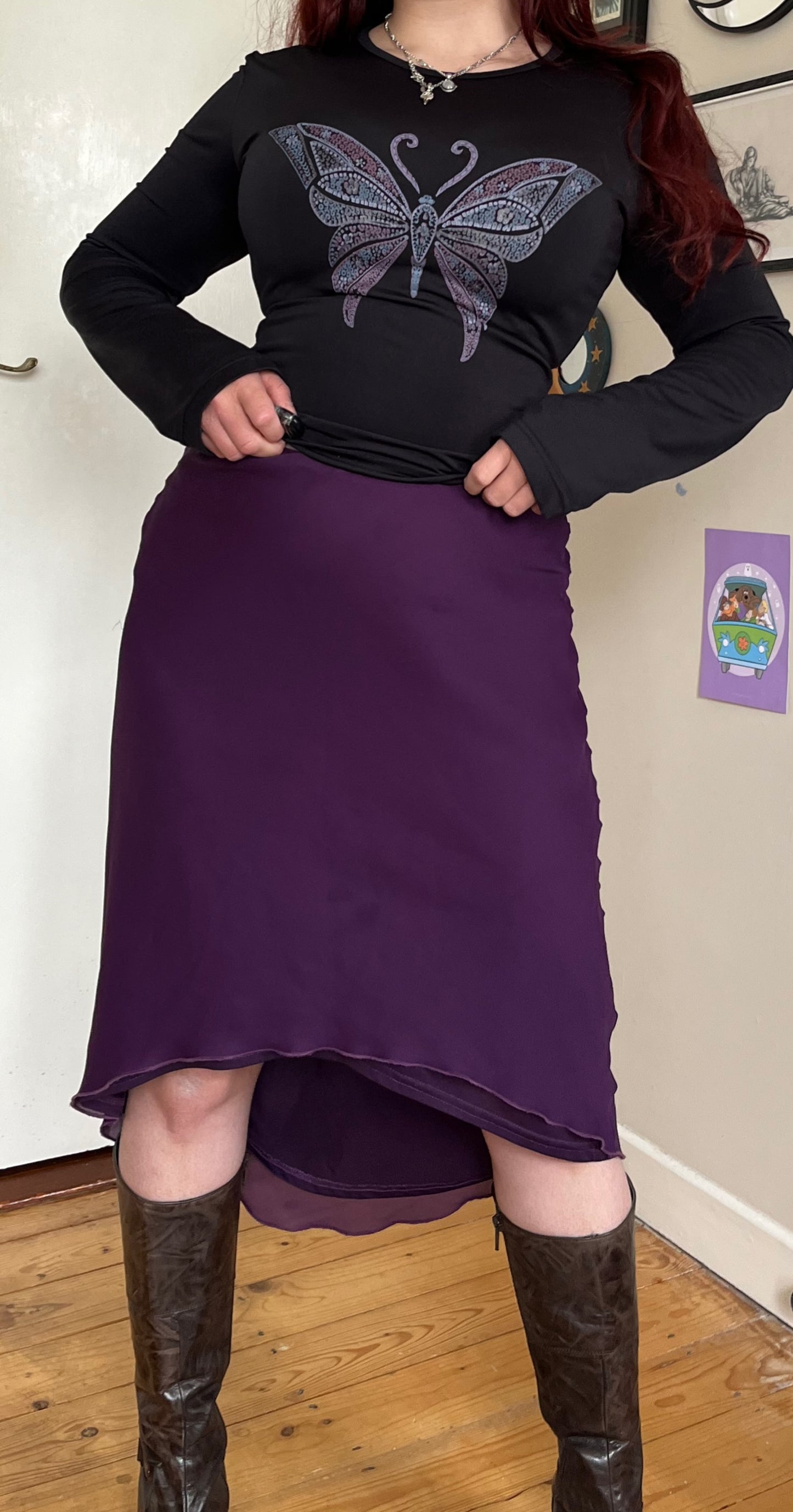 Purple New Look Skirt UK 8-10
