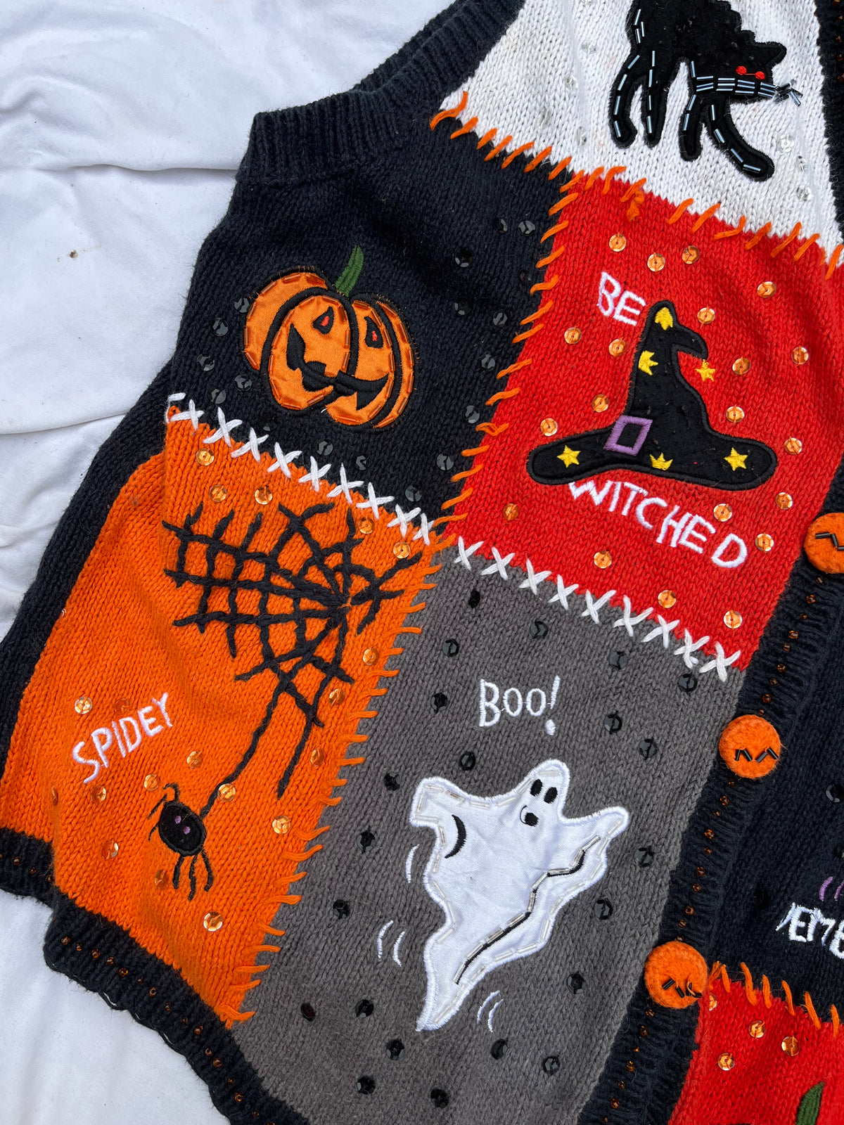 Halloween Sweater Vest M