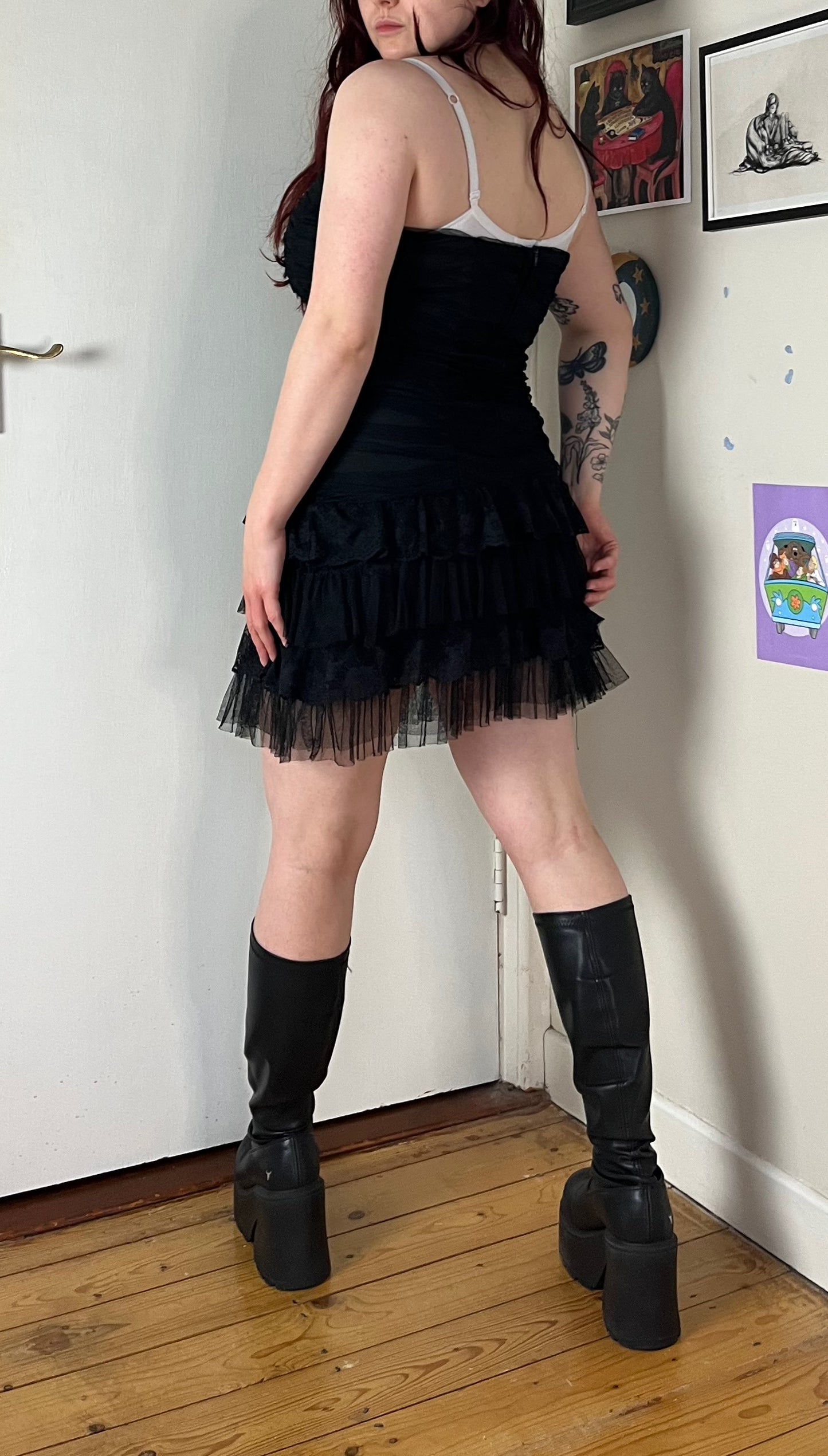 Gothic Bodycon Dress UK 8-10