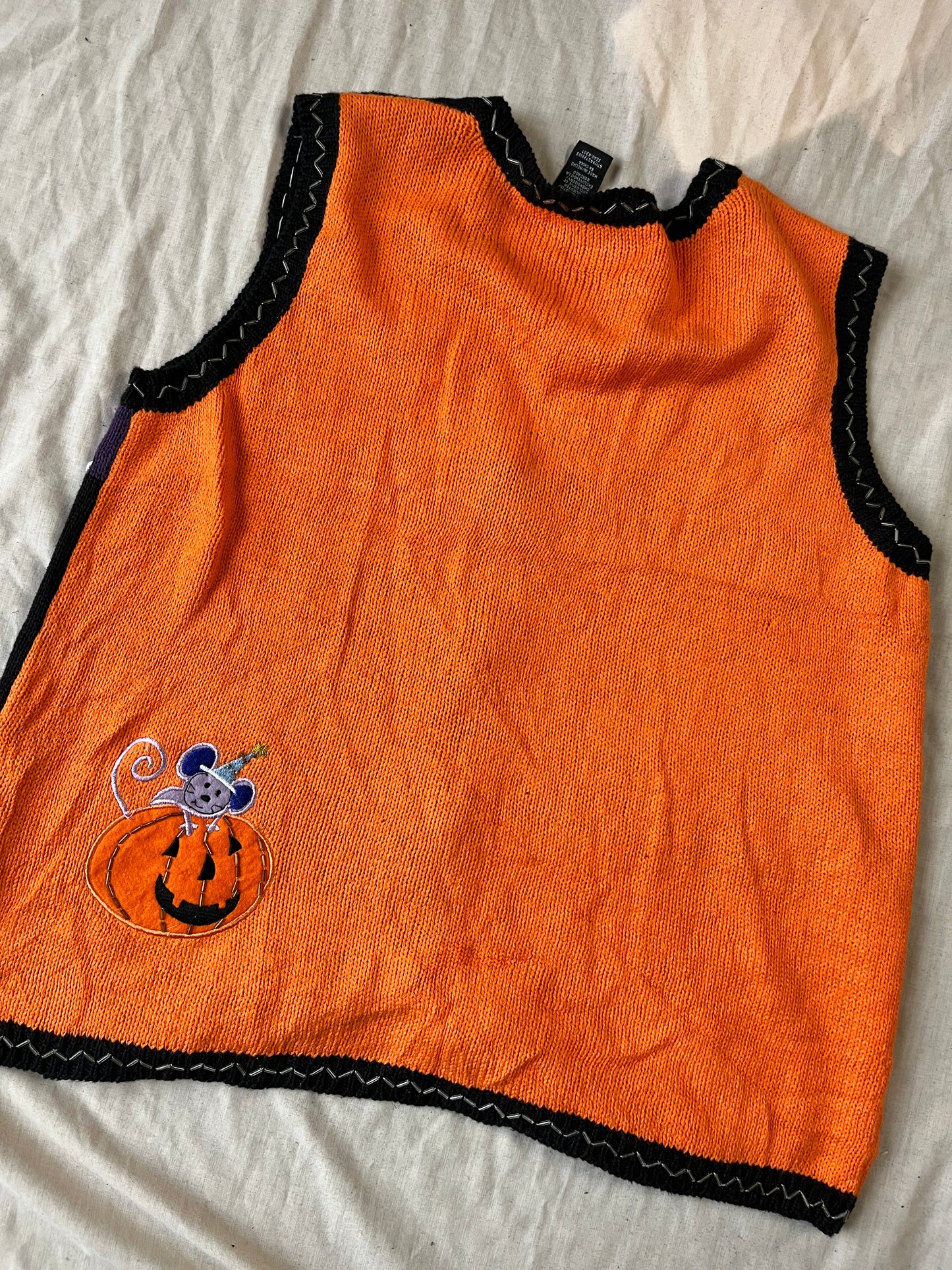 Tarot 1990s Halloween Sweater Vest M