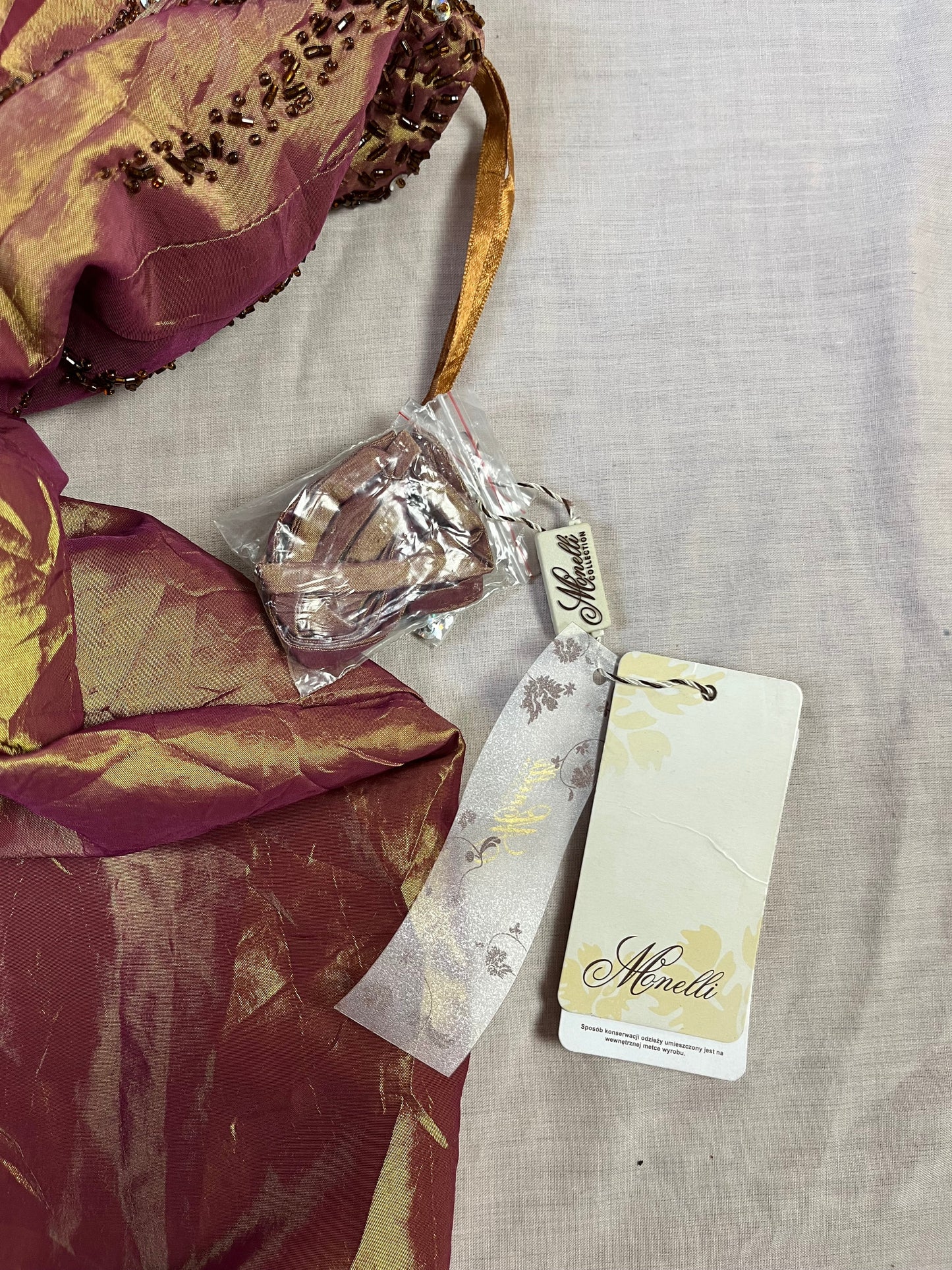 Gold Evening Dress UK 12