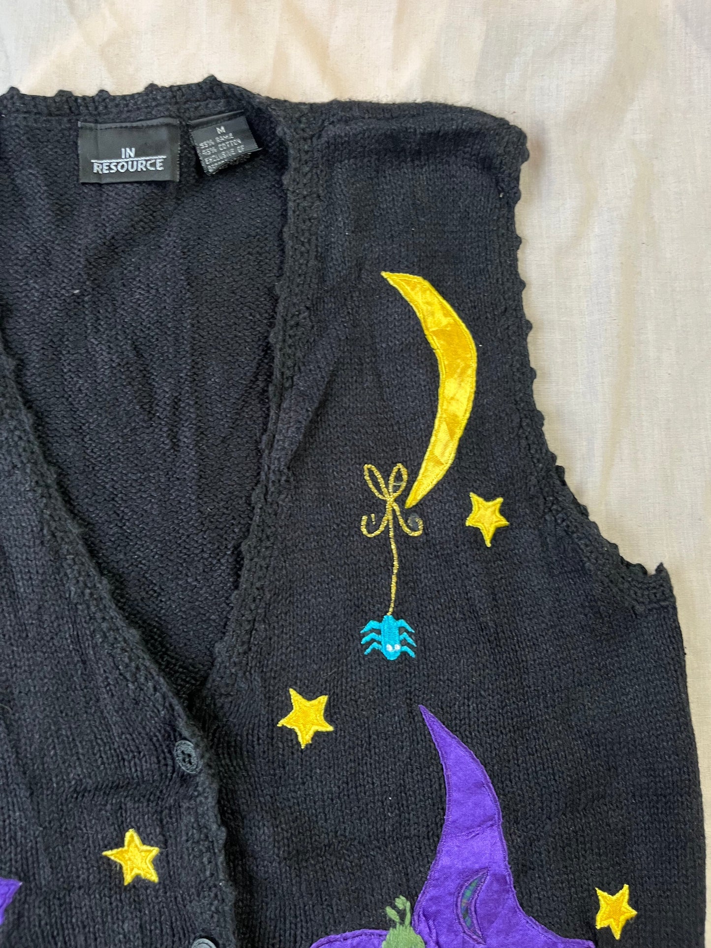 Coven 1990s Halloween Sweater Vest S