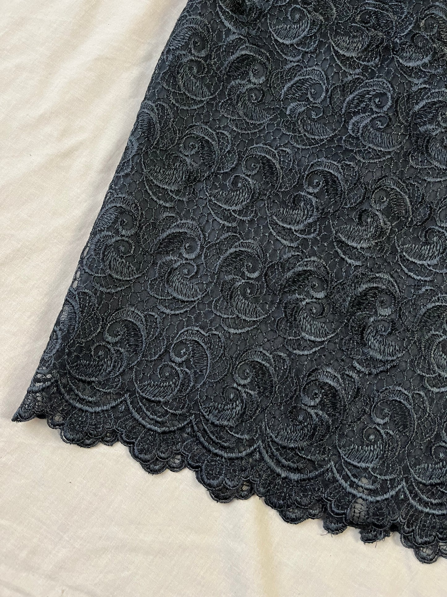 Black Lace Skirt UK 8