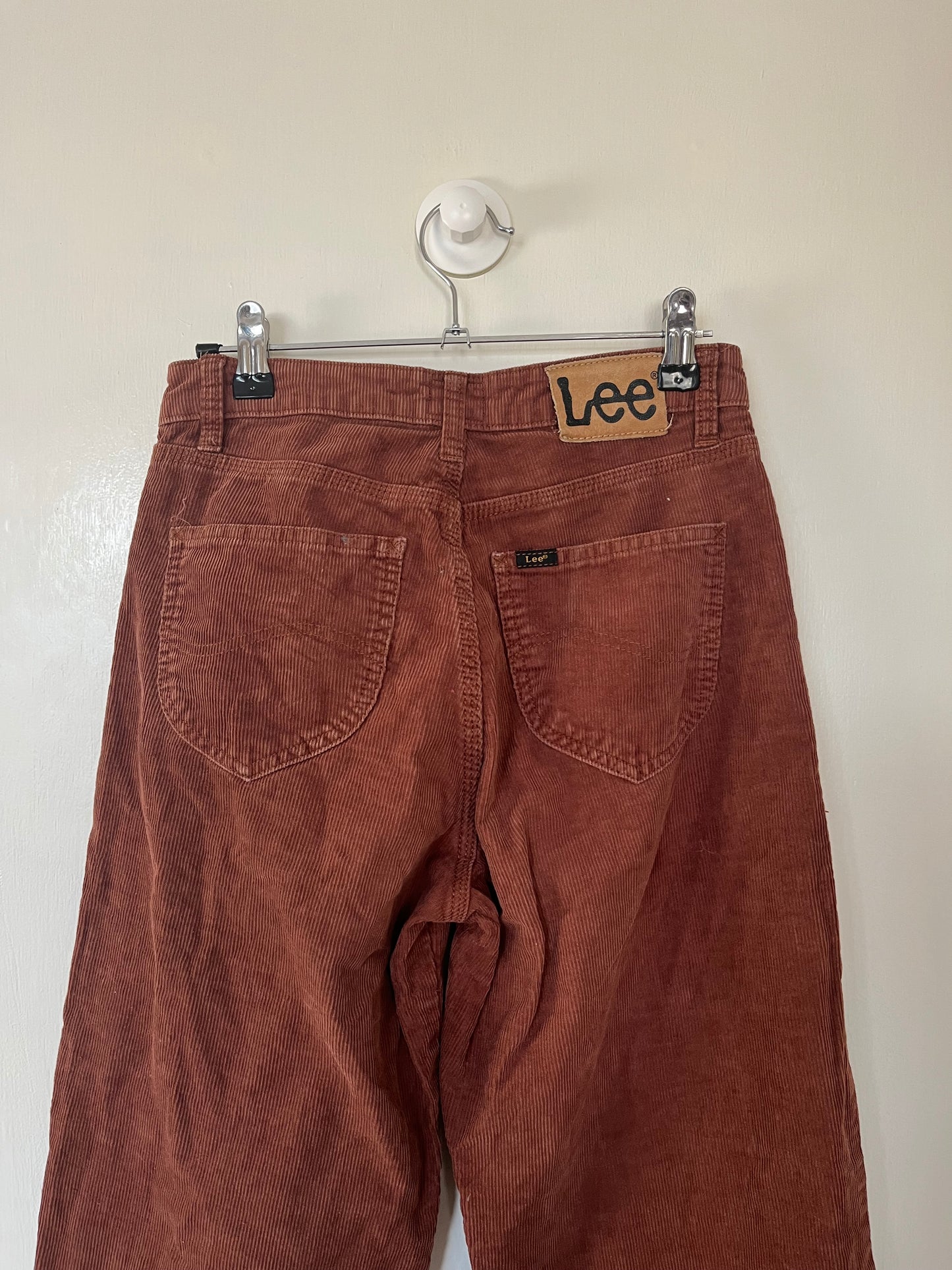 Coral Pink Lee Corduroy Pants UK 6-8
