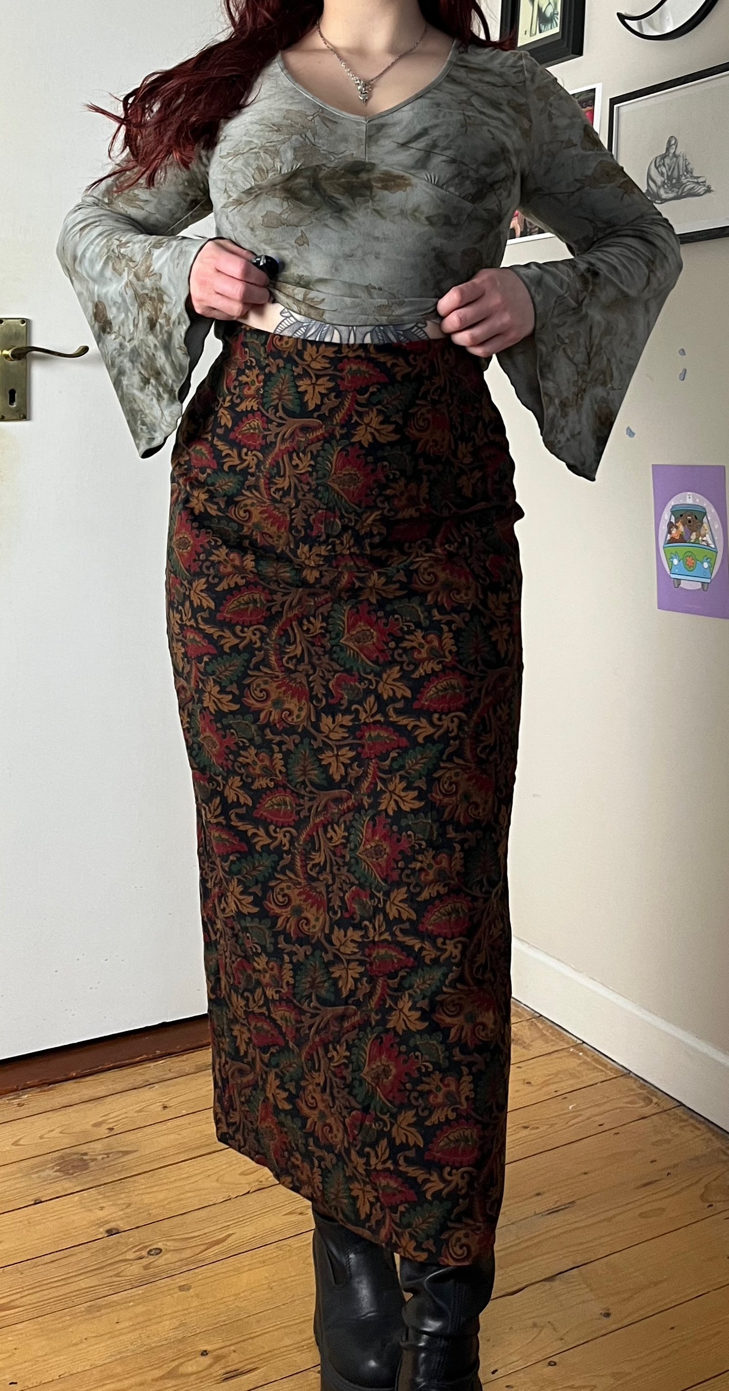 Floral Maxi Skirt UK 10