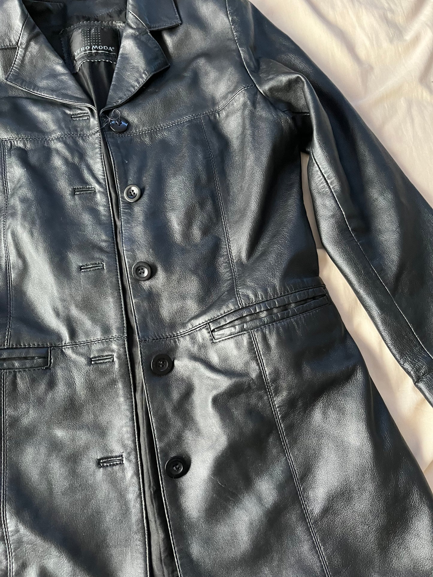 Morgan 90s Leather Jacket UK 10-12