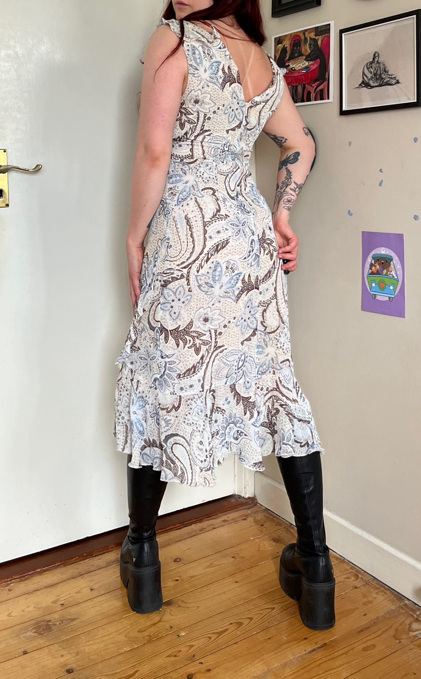Floral Mesh Dress UK 10