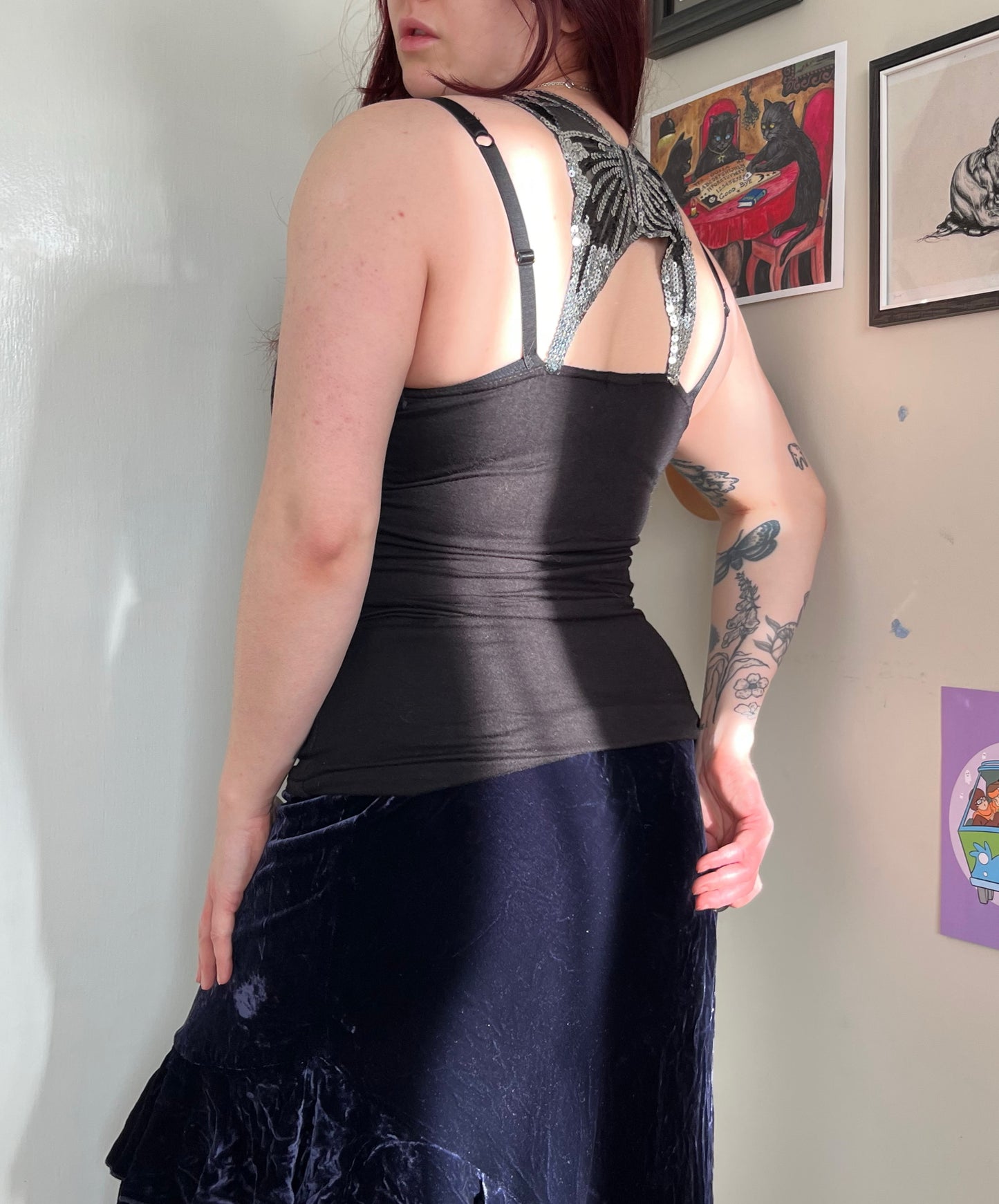 Butterfly Sequin Top - UK 8-10