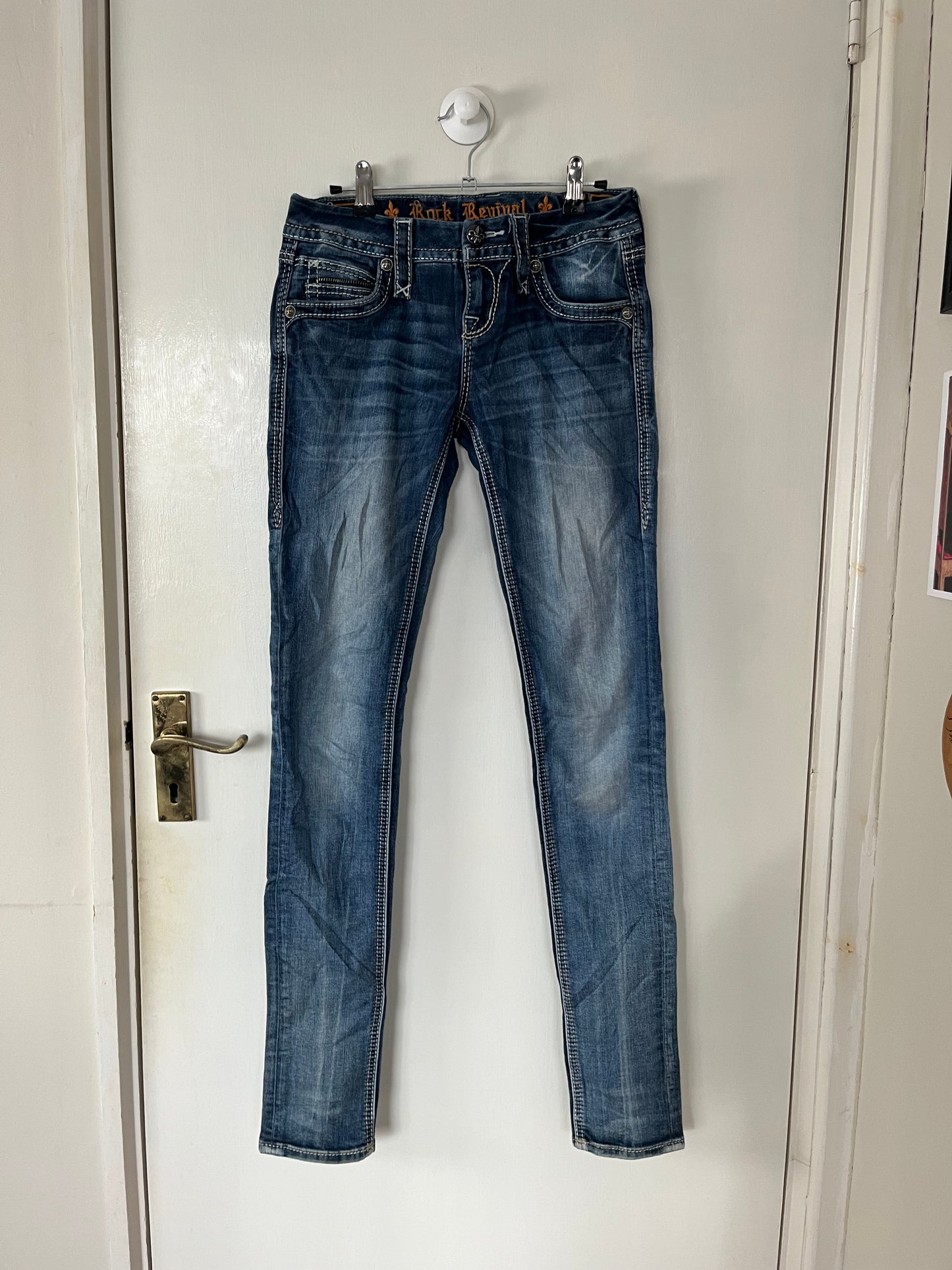 Y2K Rock Revival Jeans UK 8