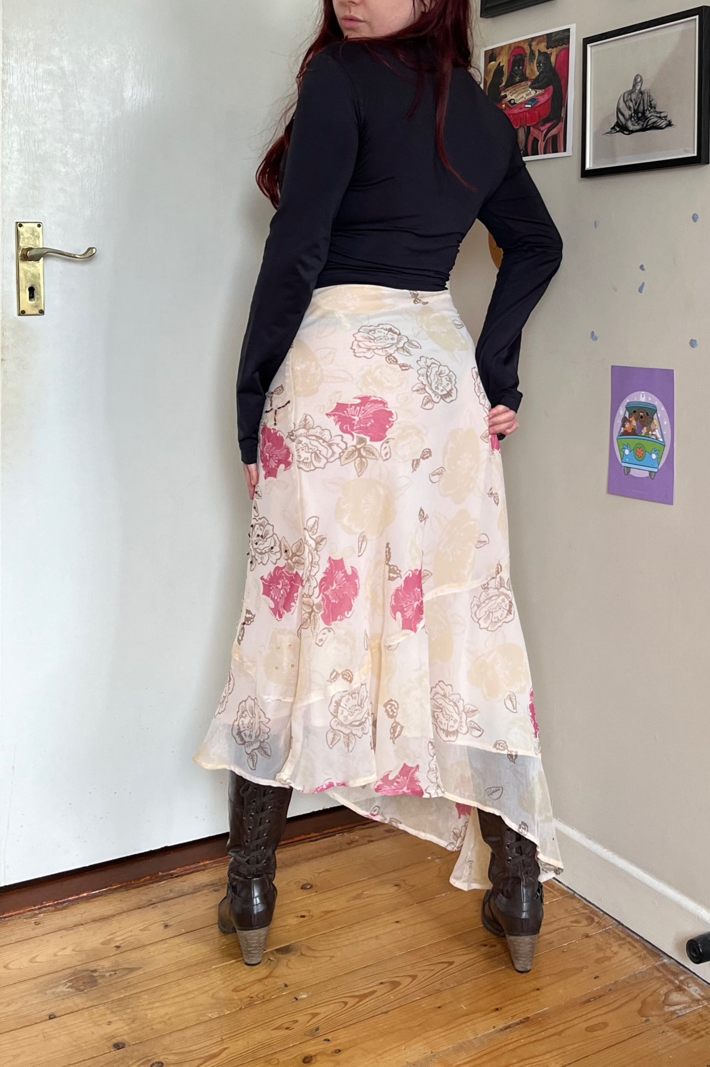 Floral Fairy Maxi Skirt UK 10-12