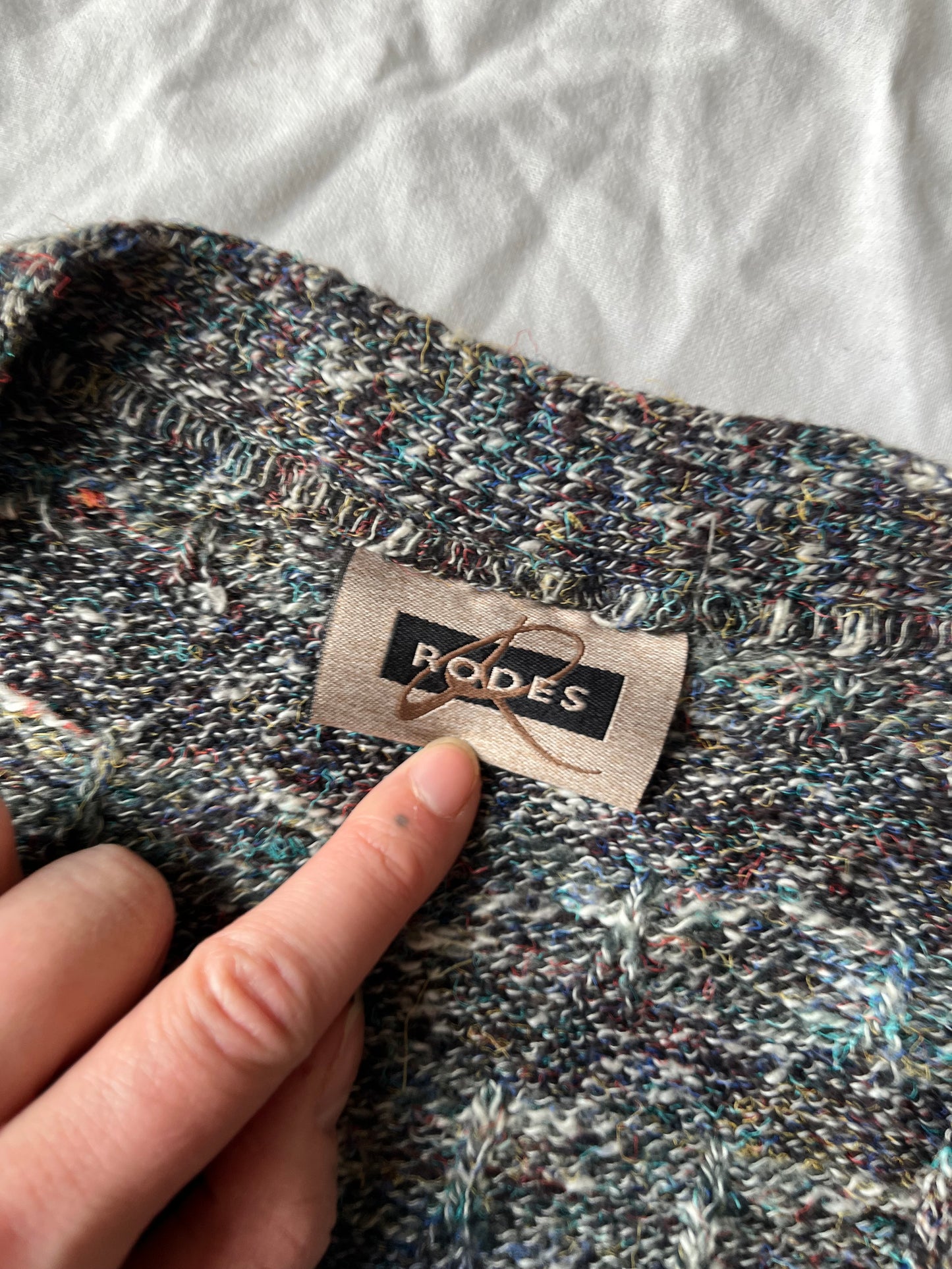 Green and Blue Cardigan XL