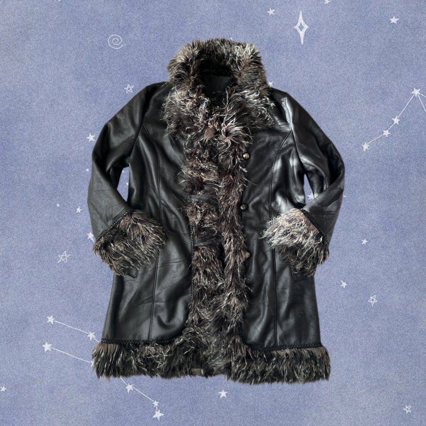 Black Afghan Coat - Size L