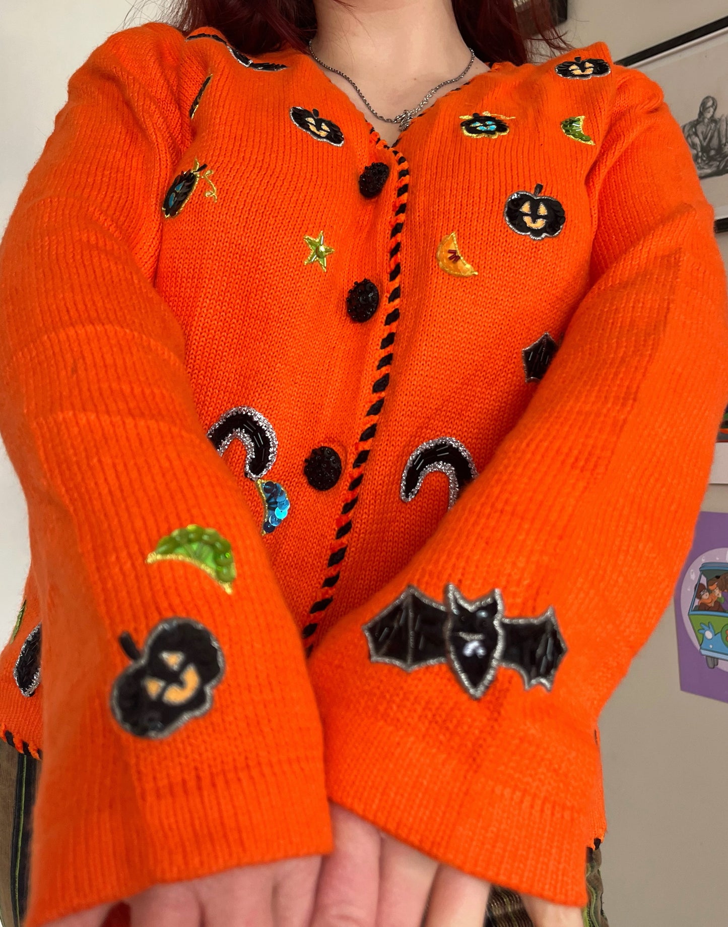Salem 1990s Halloween Cardigan M