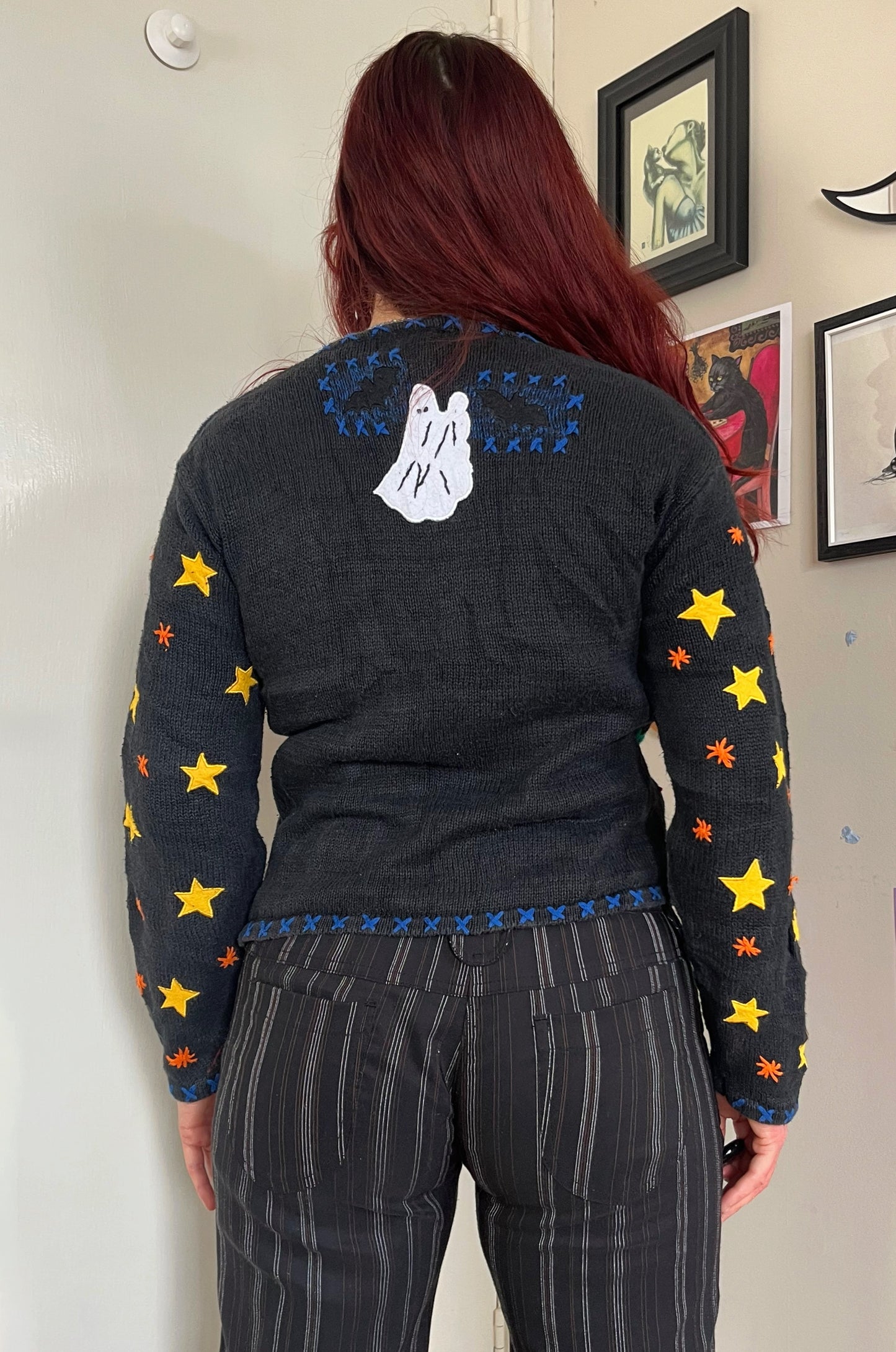 Something Wicked 1990s Halloween Cardigan S