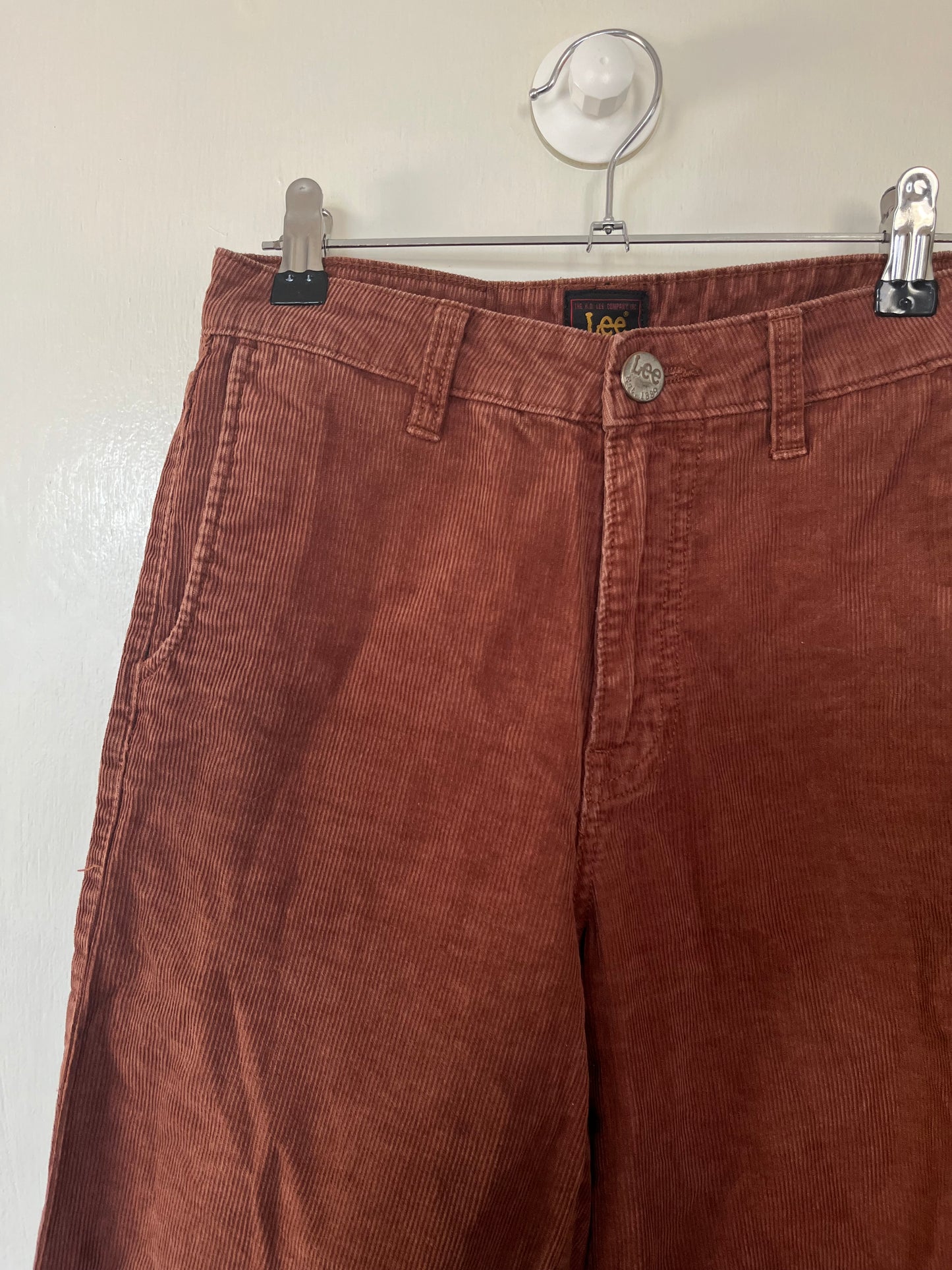 Coral Pink Lee Corduroy Pants UK 6-8