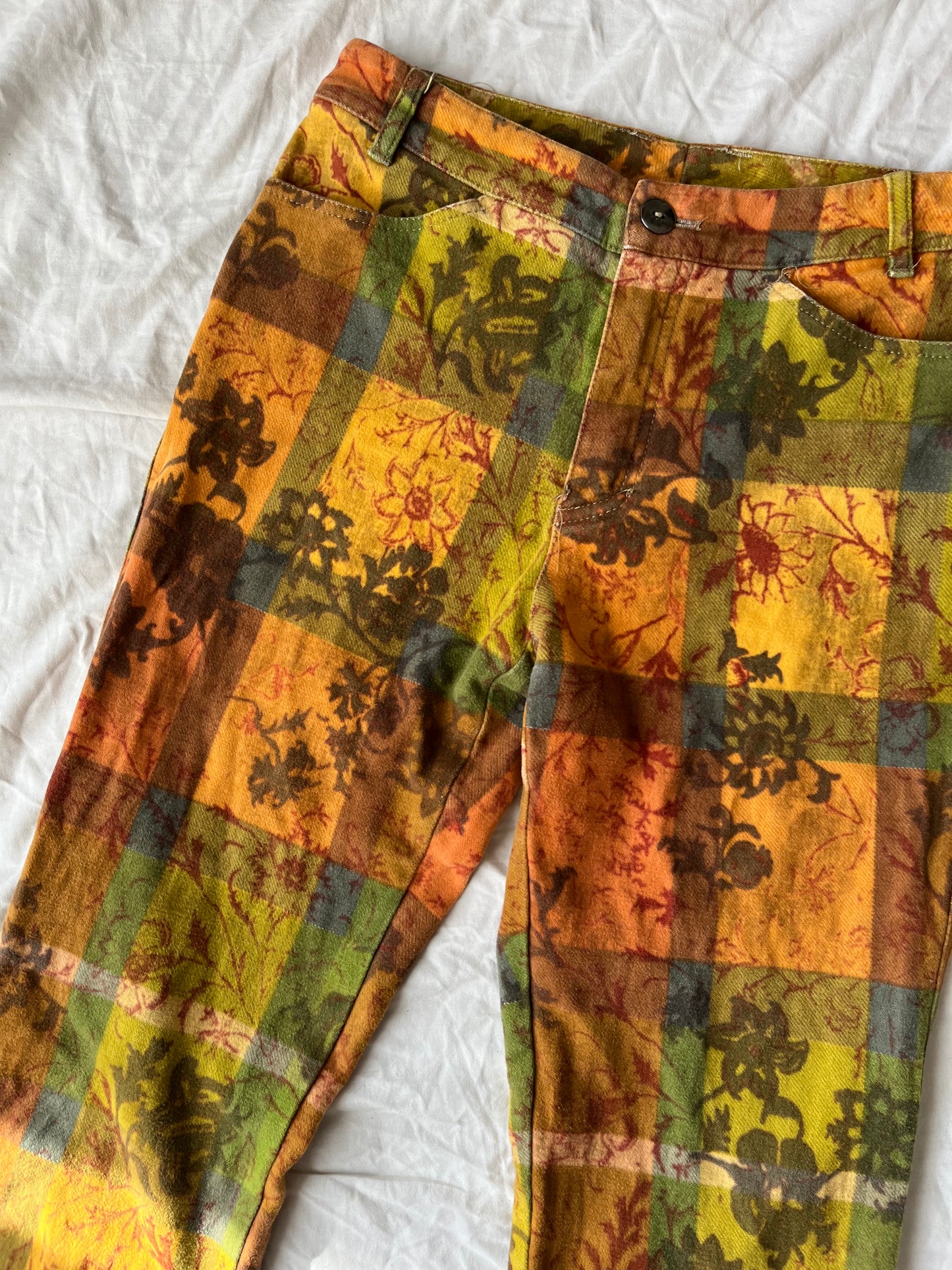 Patchwork Floral Pants UK 6