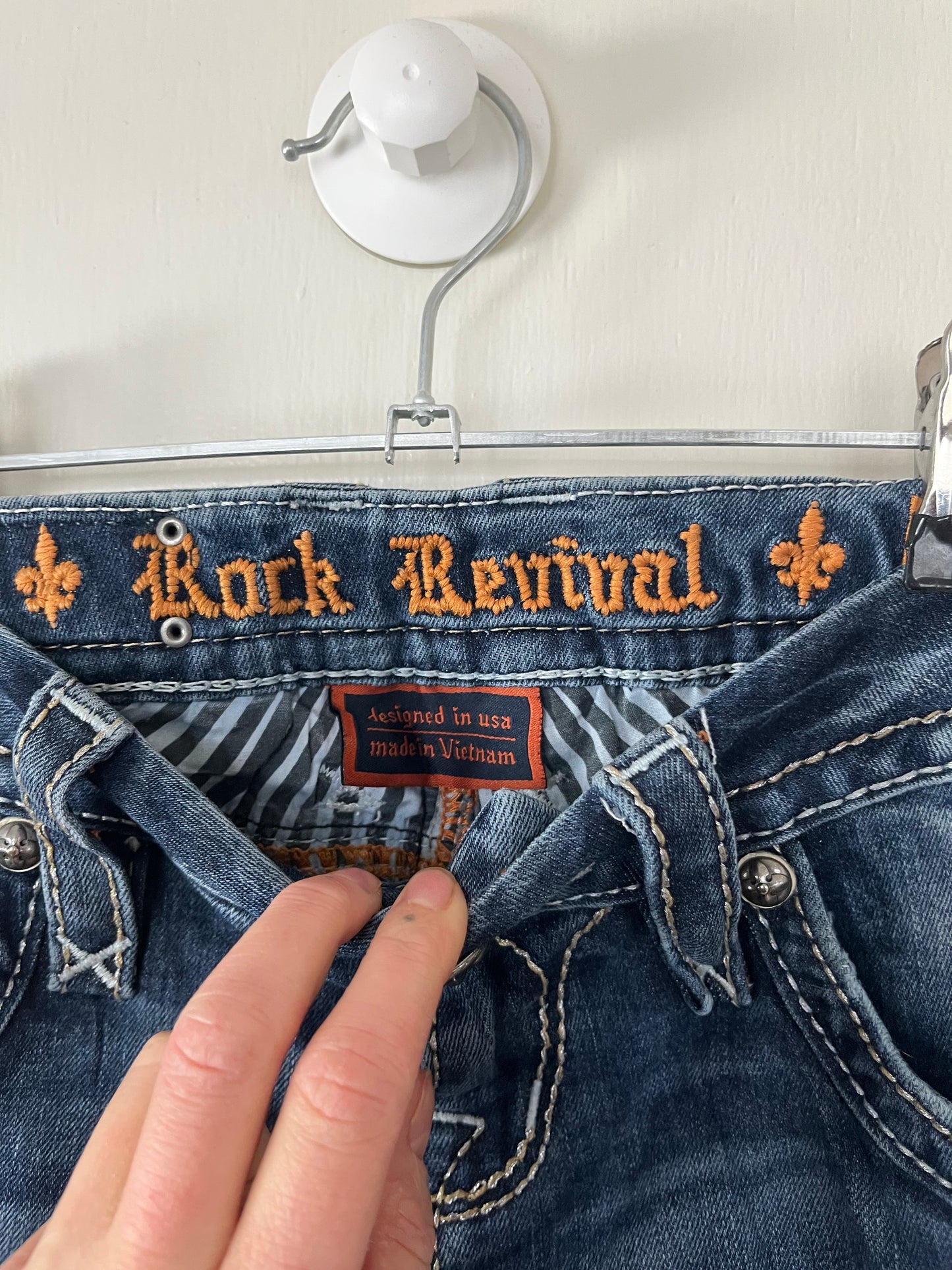 Y2K Rock Revival Jeans UK 8