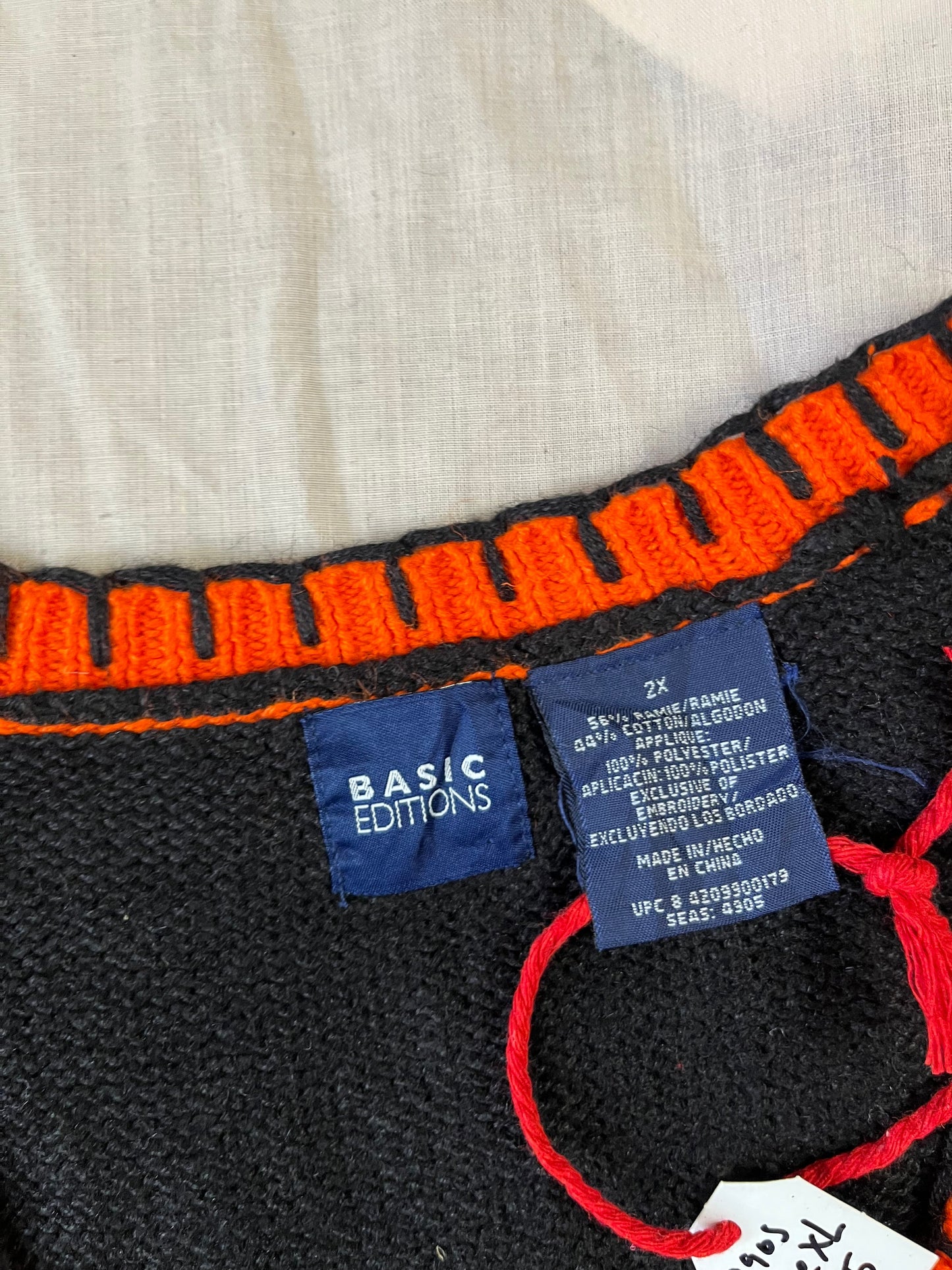 Pumpkin Patch 1990s Halloween Sweater Vest XL/2X