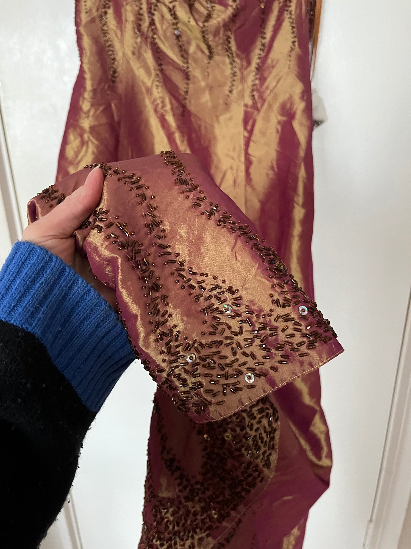 Gold Evening Dress UK 12