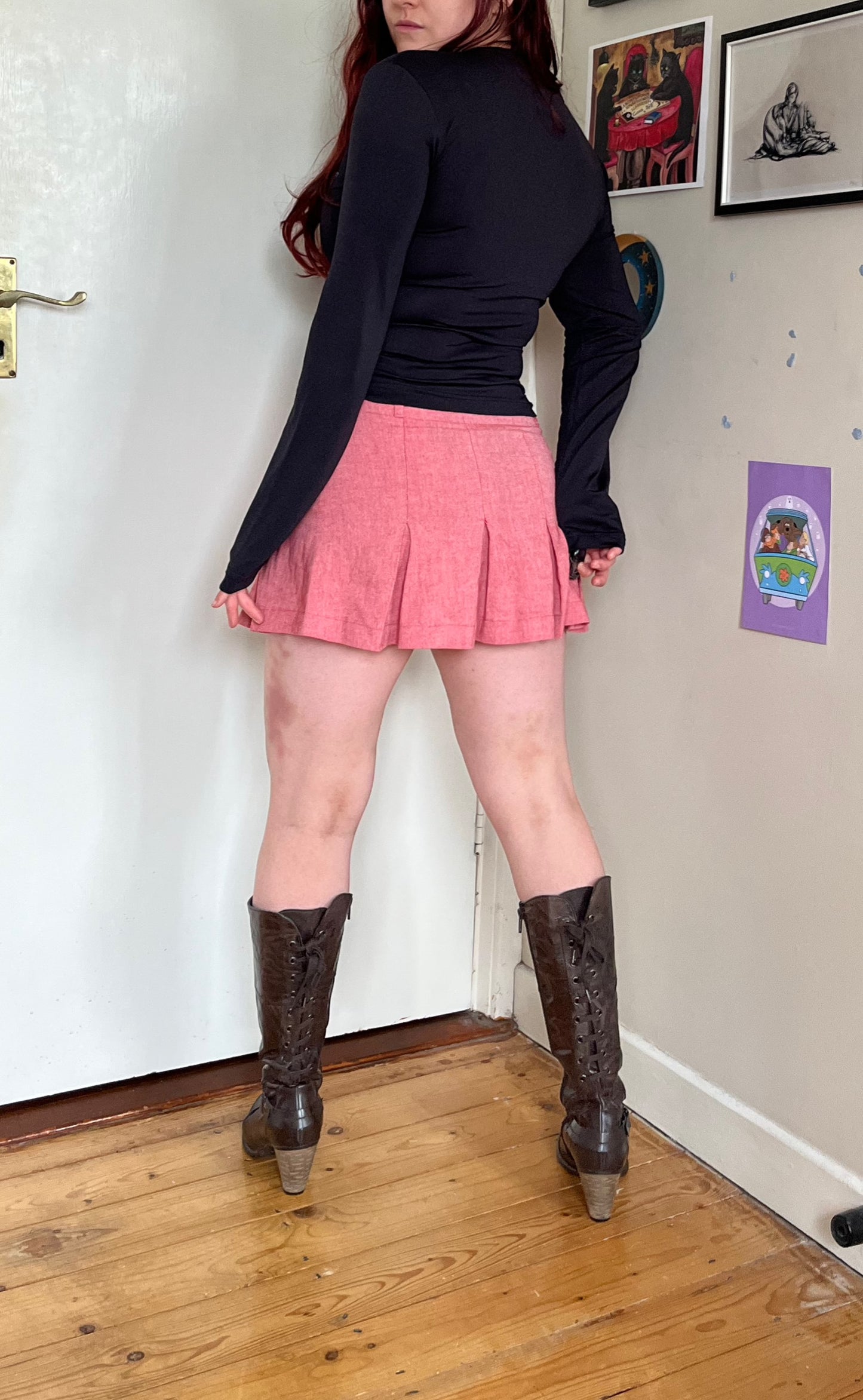 Pink Mini Skirt UK 10