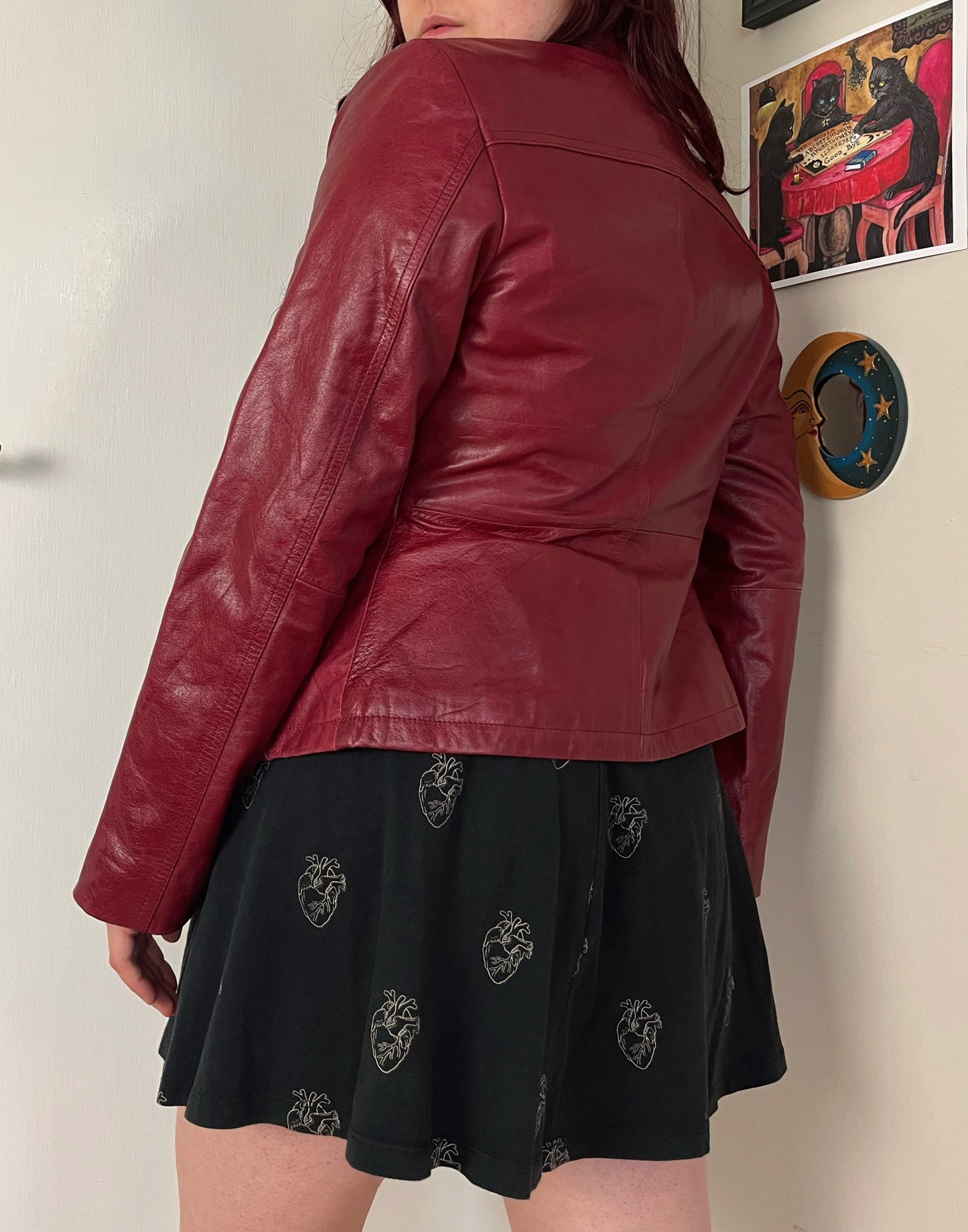 Katherine Leather Jacket UK 8