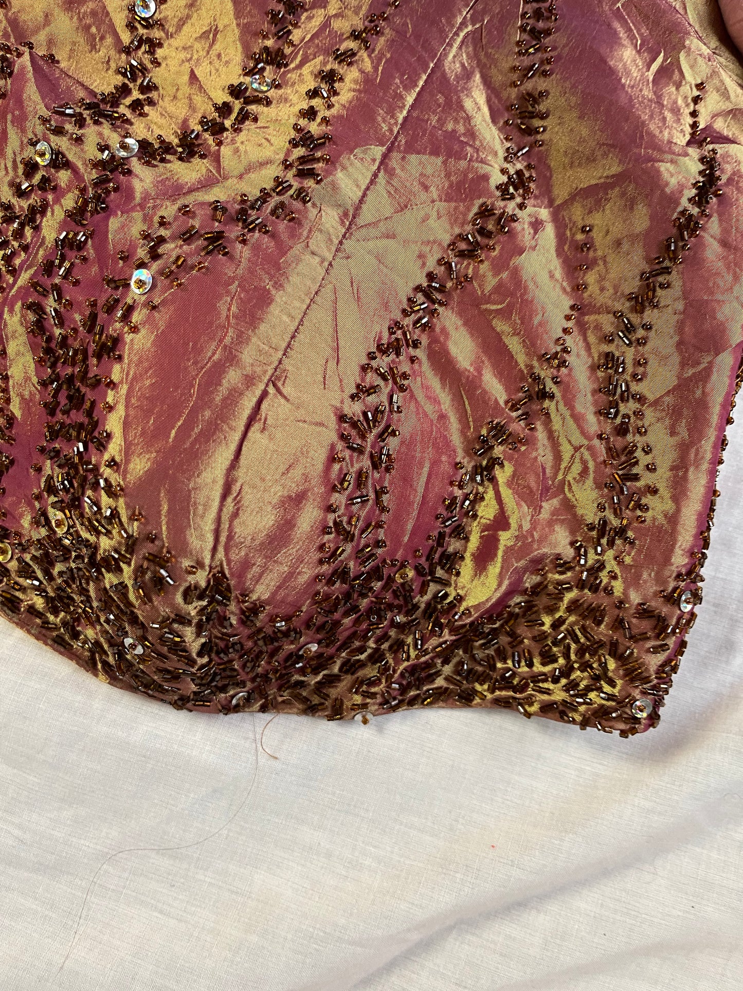 Gold Evening Dress UK 12