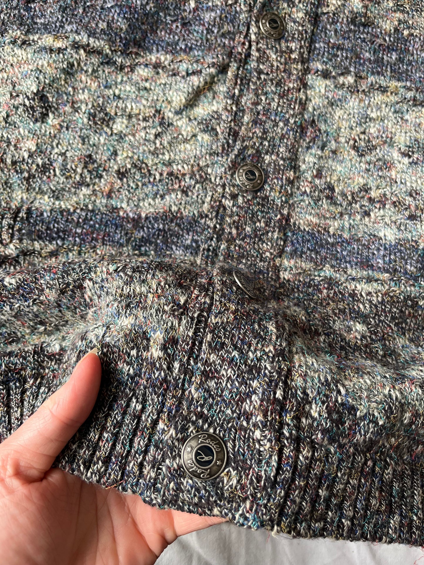 Green and Blue Cardigan XL