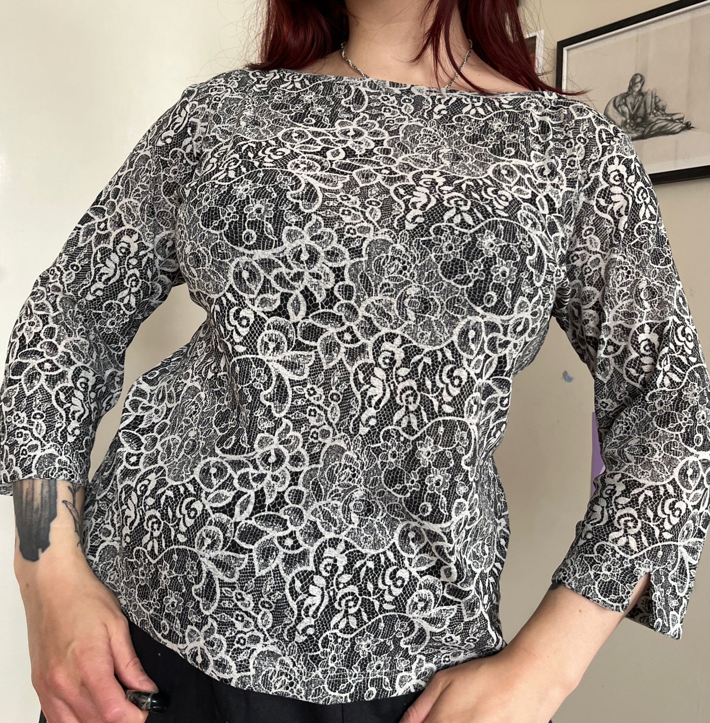 Floral Pattern Top UK 16/18