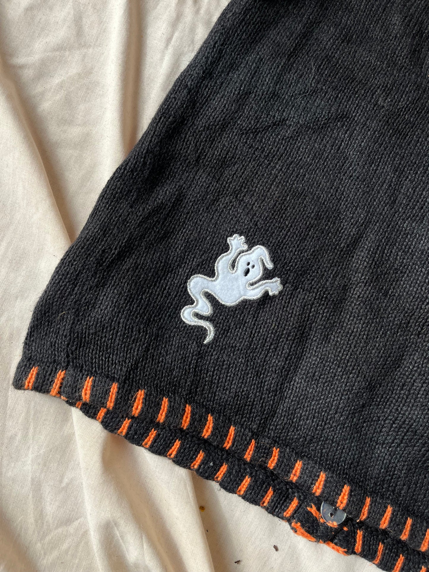 Full Moon 1990s Halloween Sweater Vest M