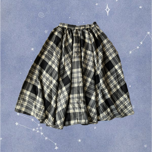 Tartan Maxi Skirt UK 6