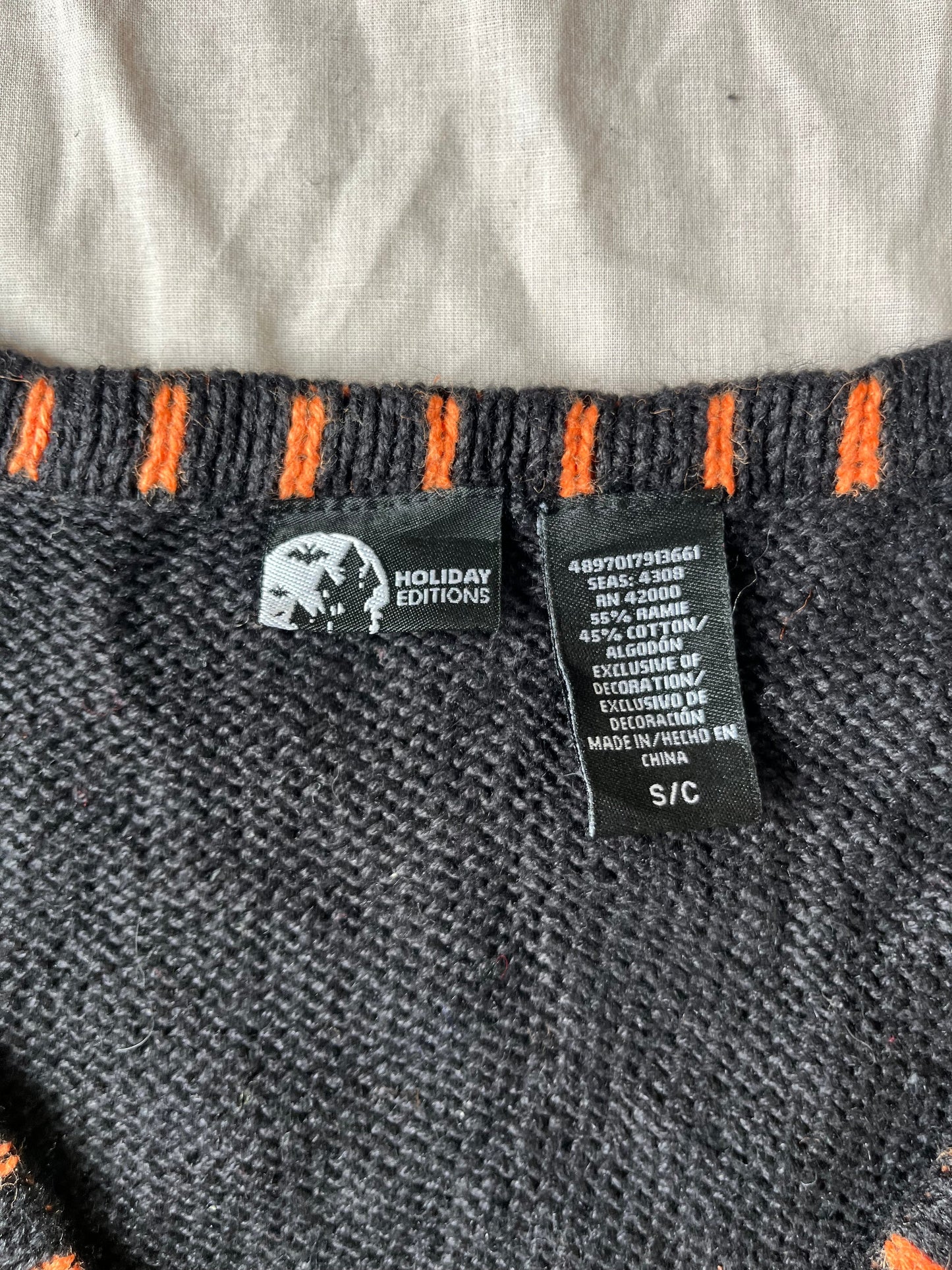 Full Moon 1990s Halloween Sweater Vest M
