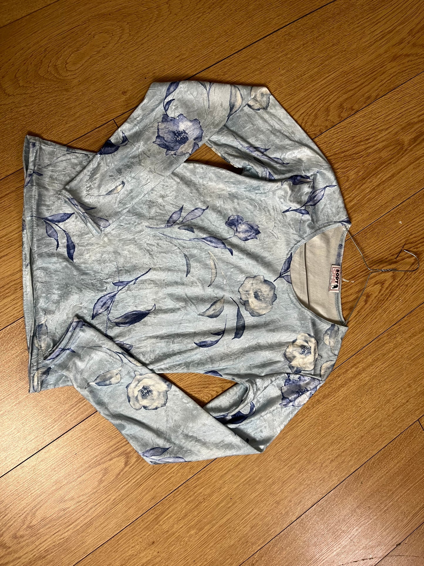Floral Velvet Top UK 10