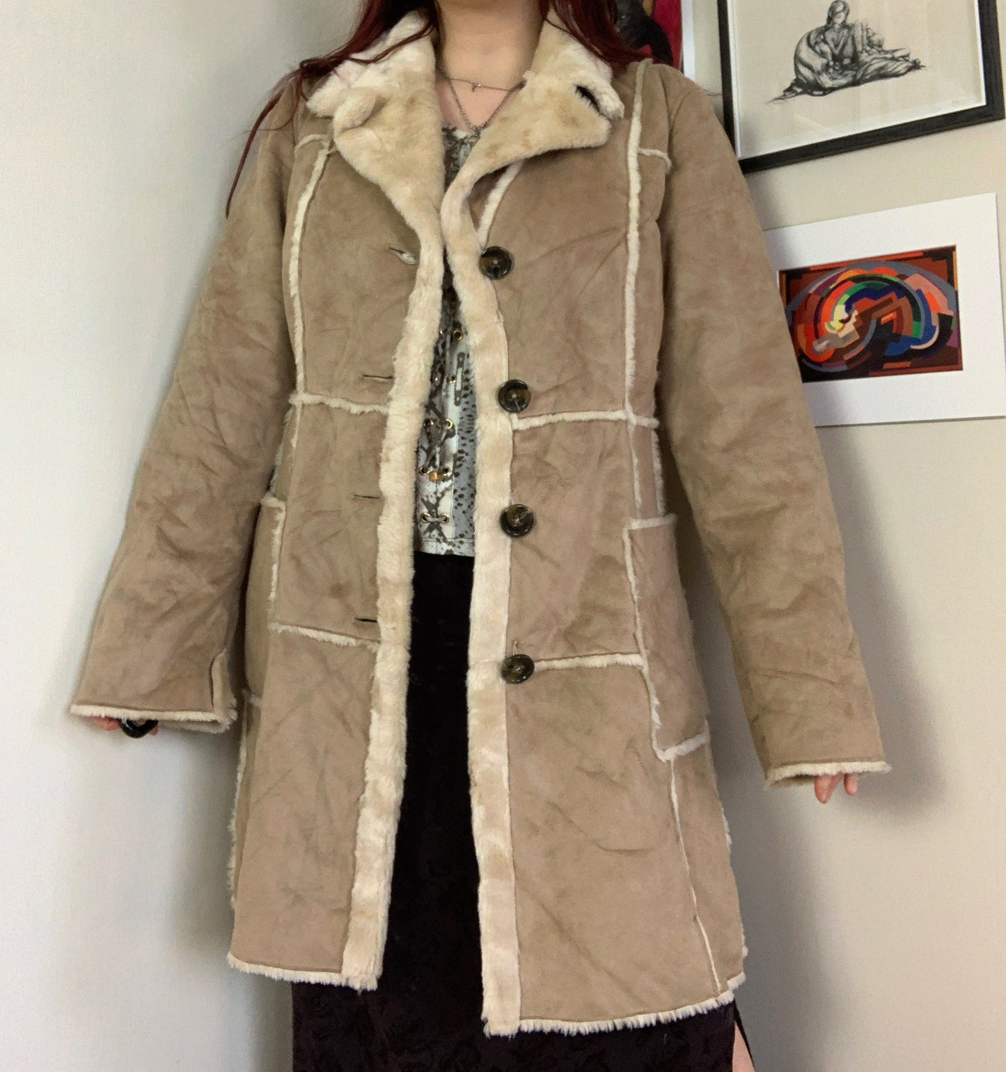 Maisie 90s Afghan Coat UK 12