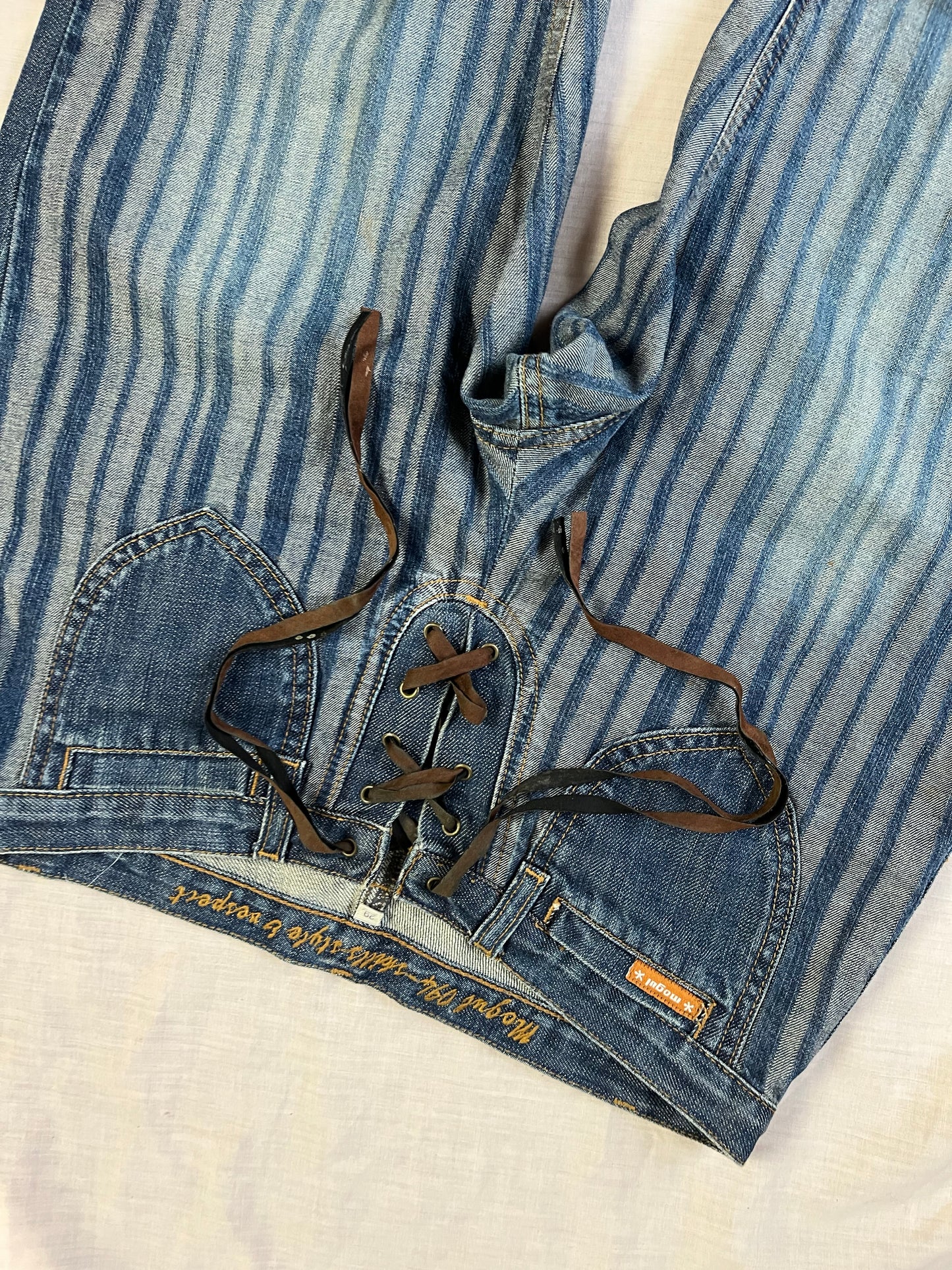1990s Striped Jeans UK 8-10