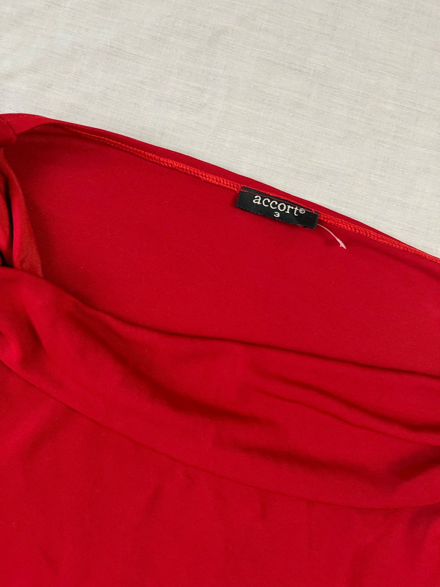 Red Cowl Neck Top UK 10-12